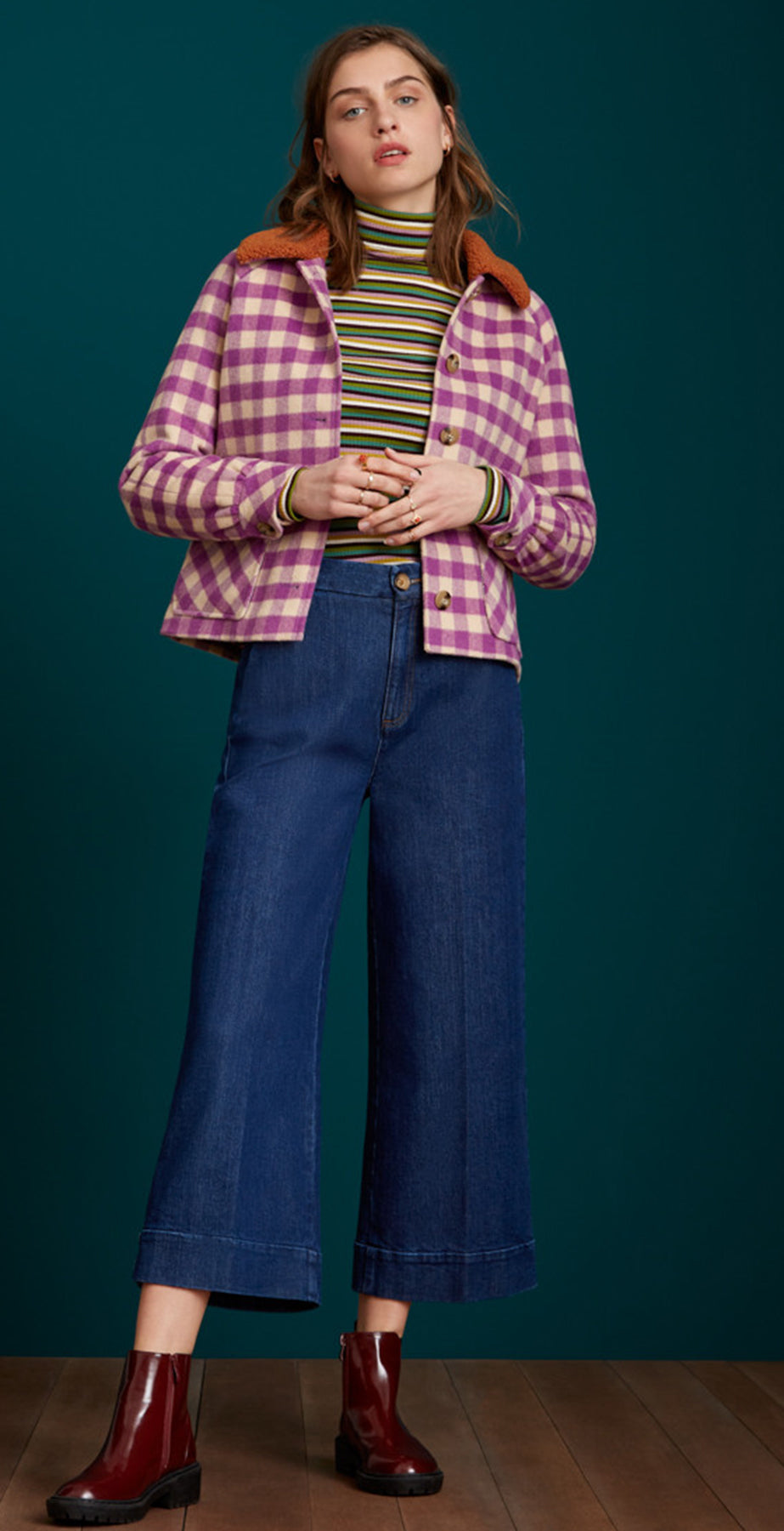 King_Louie_SYLVIE_DAIQUIRI_CHECK_Retro_KARO_Teddy_Kragen_Coat_JACKET_Jacke_killer_kirsche_3