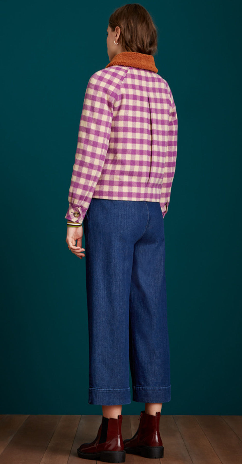 King_Louie_SYLVIE_DAIQUIRI_CHECK_Retro_KARO_Teddy_Kragen_Coat_JACKET_Jacke_killer_kirsche_4