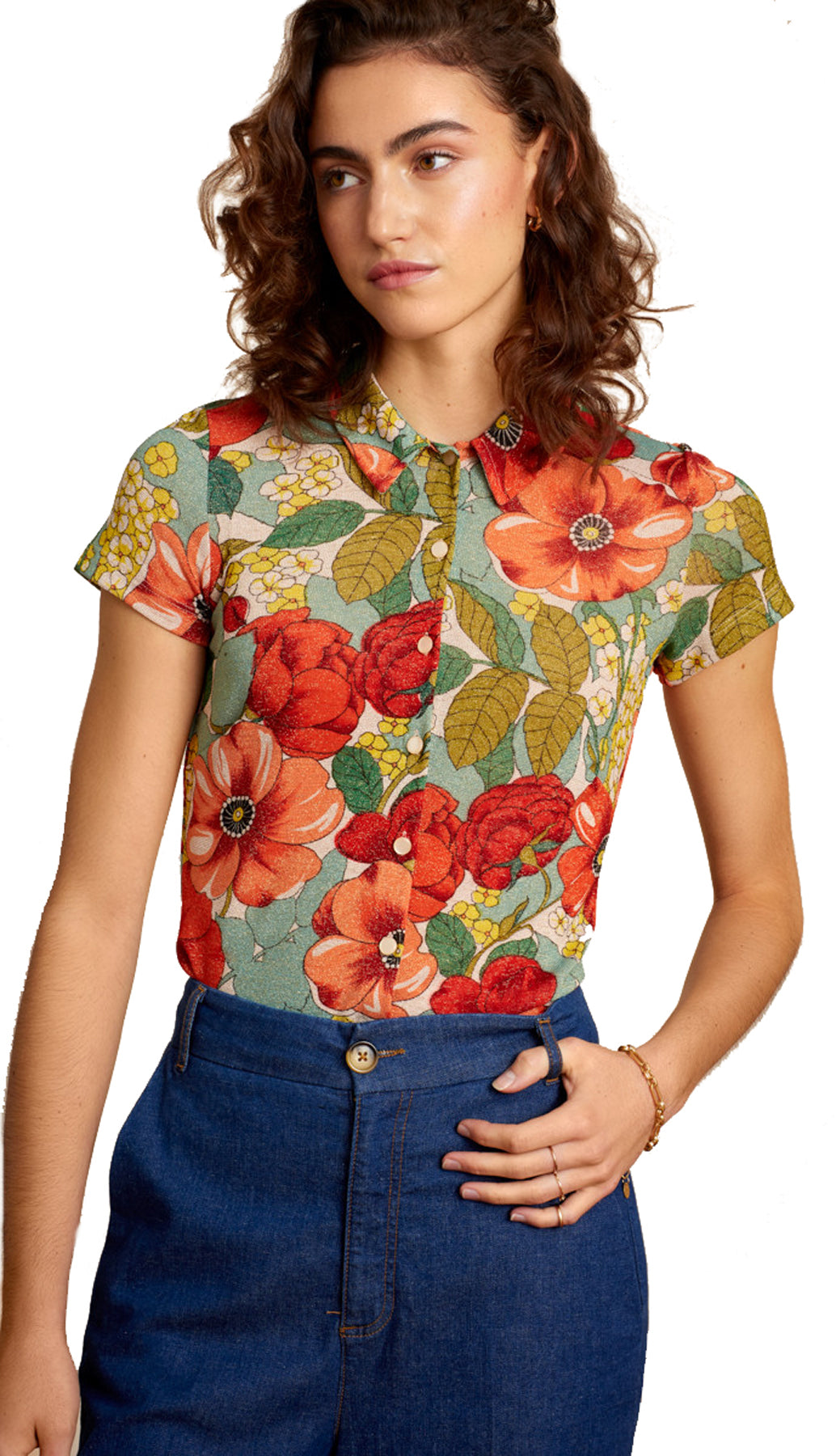 King_Louie_Salsa_Vintage_FLORAL__Kurzarm_OBERTEIL_Retro_BLUSE_killer_kirsche_1gIqleSpAwQZnt