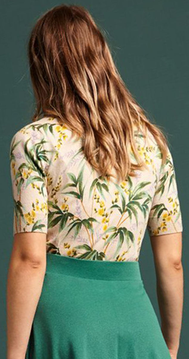 King_Louie_TAHITI_Vintage_FLROAL_Kurzarm_V-NECK_Shirt_TOP_Oberteil_Creme-3