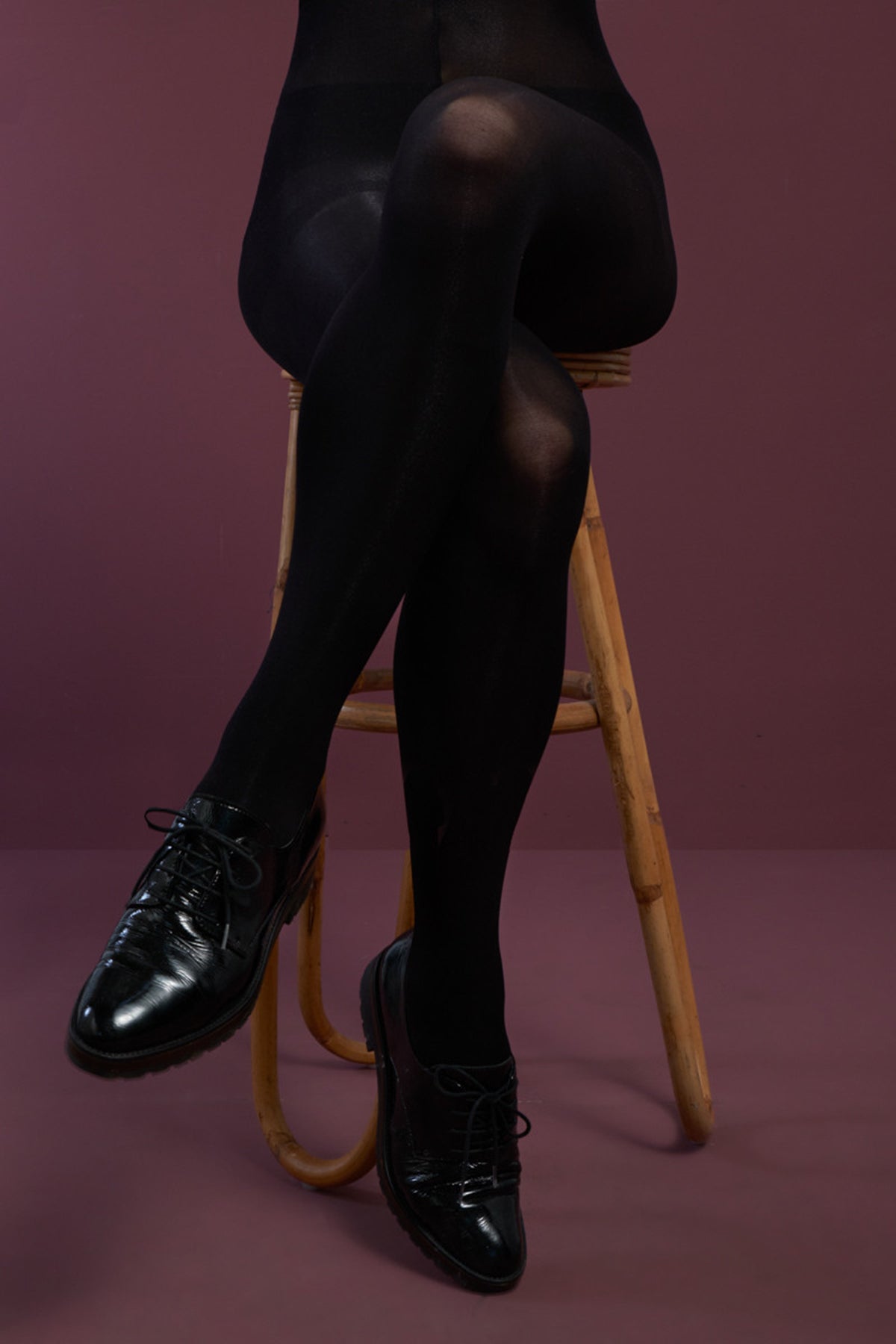 King_Louie_Tights_Solid_Strumpfhose_120_Debier_-_Blickdicht_killer_kirsche_1