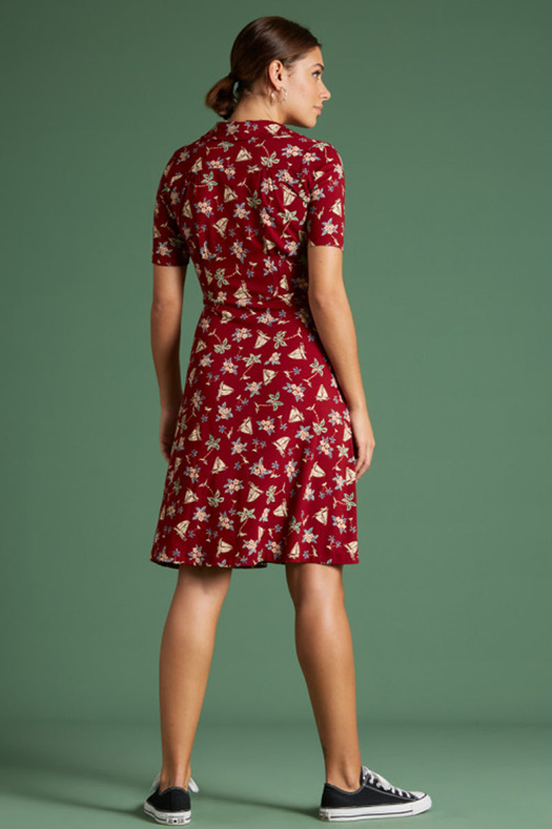 King_Louie_VENTURA_50s_TROPICAL_Sailor_Blumen_KURZARM_DINER_DRESS_Kleid_killer_kirsche_2
