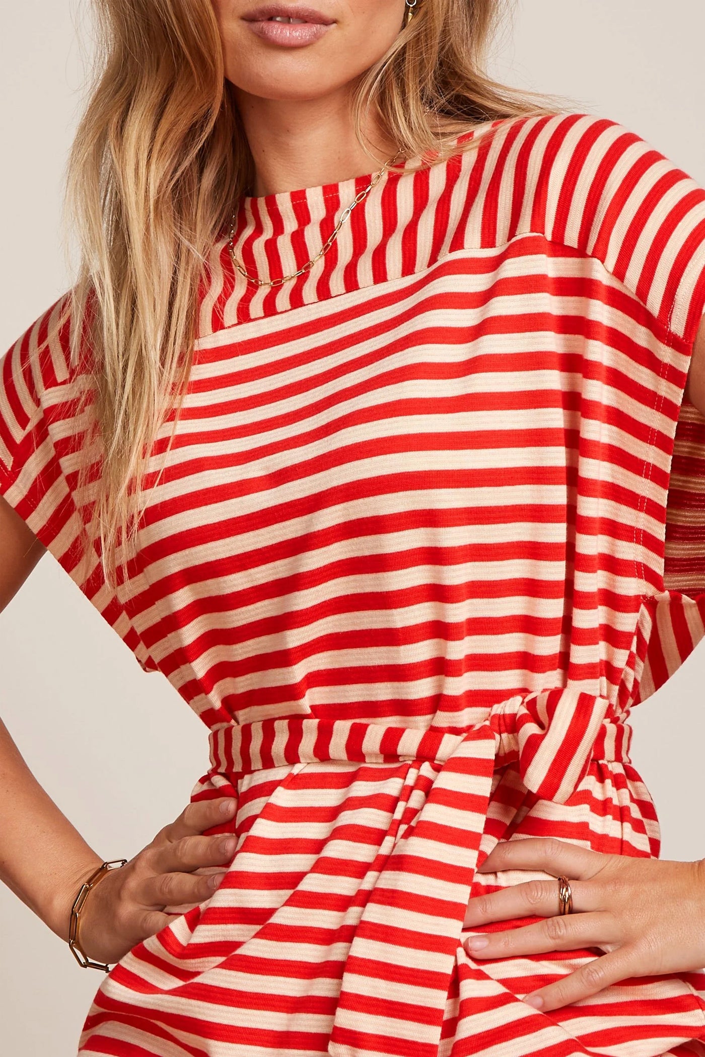 King_Louie_VERA_CHOPITO_Vintage_Sailor_STRIPED_Streifen_Jersey_Retro_KLEID_Dress_-_Rot-2