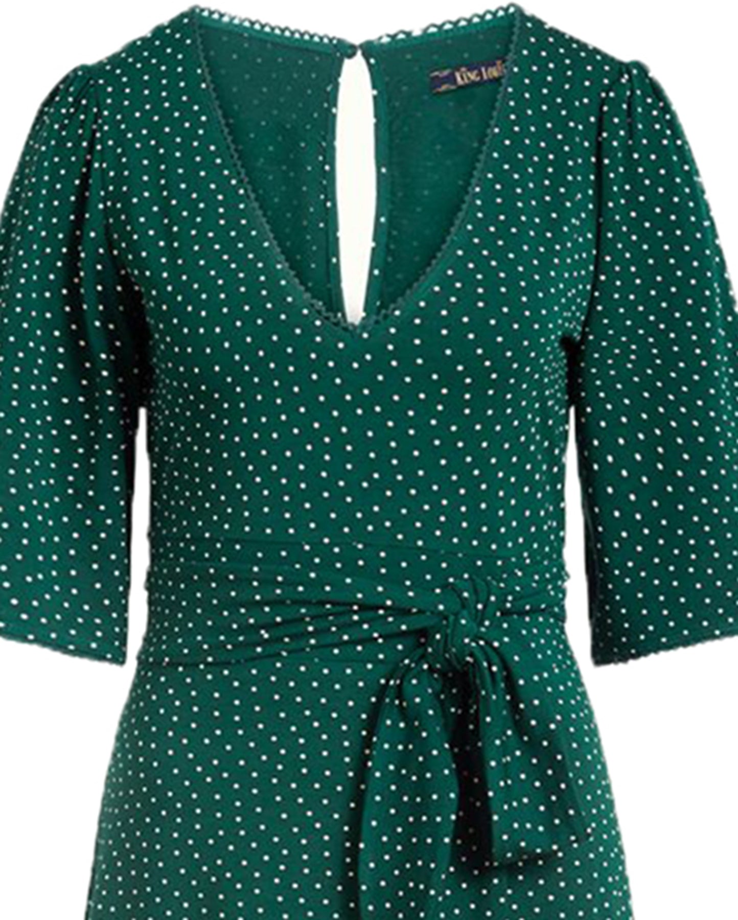 King_Louie_ZITA_Vintage_LITTLE_DOTS_Punkte_V-NECKE_50s_A-Linie_Dress_KLEID_killer_kirsche_1