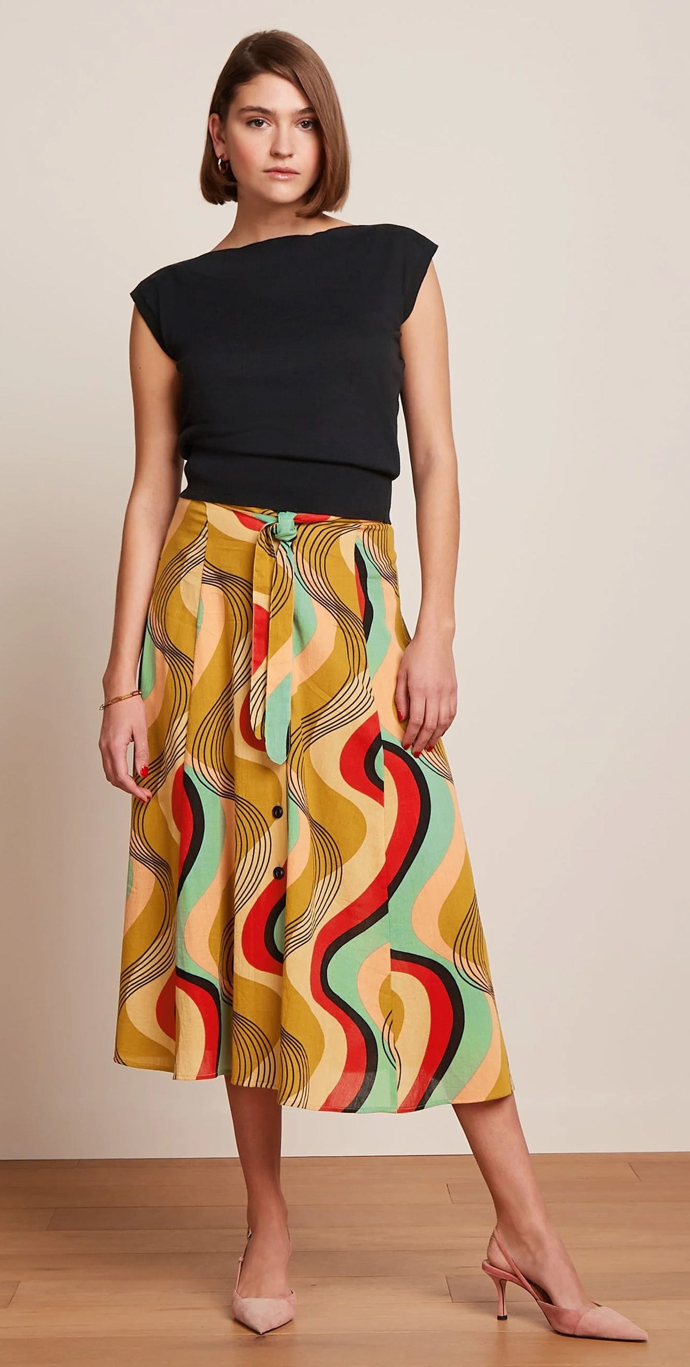 King_Louie__JUDY_FALAISE_Vintage_Tie_Midi_Retro_Geometric_Artwork_A-Linie_SKIRT_Rock-2