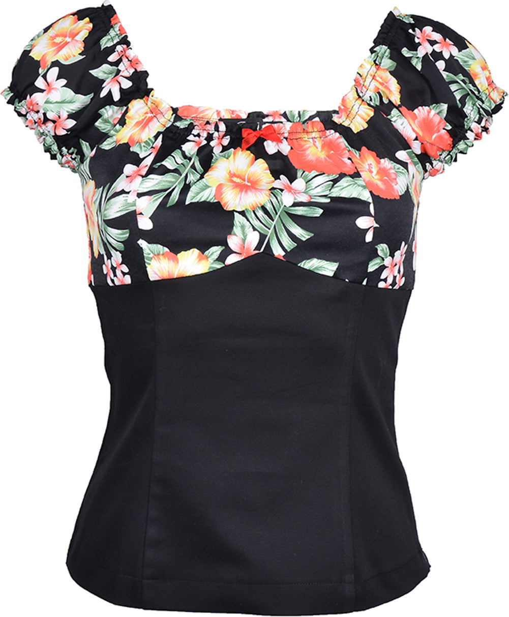 Kuestenluder_ABAGAIL_50s_Hibiskus_Hawaiian_Kurzarm_Shirt_-_Blk5a742b2a282b7
