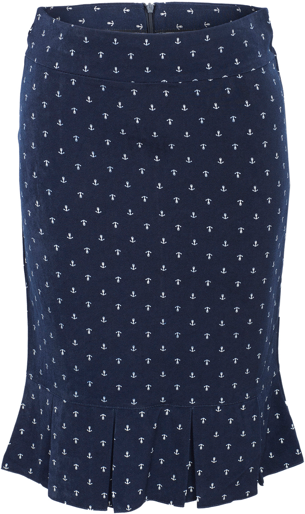 Kuestenluder_ADDIE_Sailor_NAUTICAL_Anchor_Anker_Pleated_Pencil_SKIRT_Rock_-_Blau_killer_kirsche