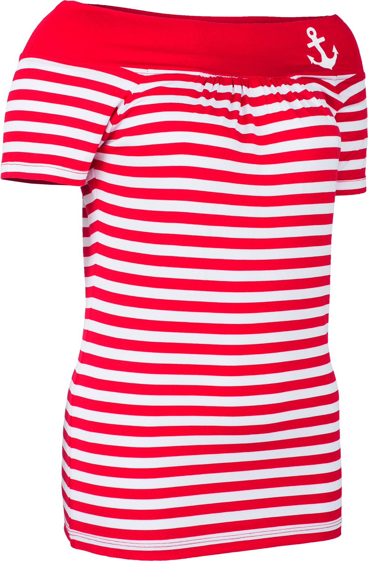 Kuestenluder_ADELINA_Striped_STREIFEN_Anker_ANCHOR_Kurzarm_Shirt_Rot-Weiss-30U85DHnrKBkf3