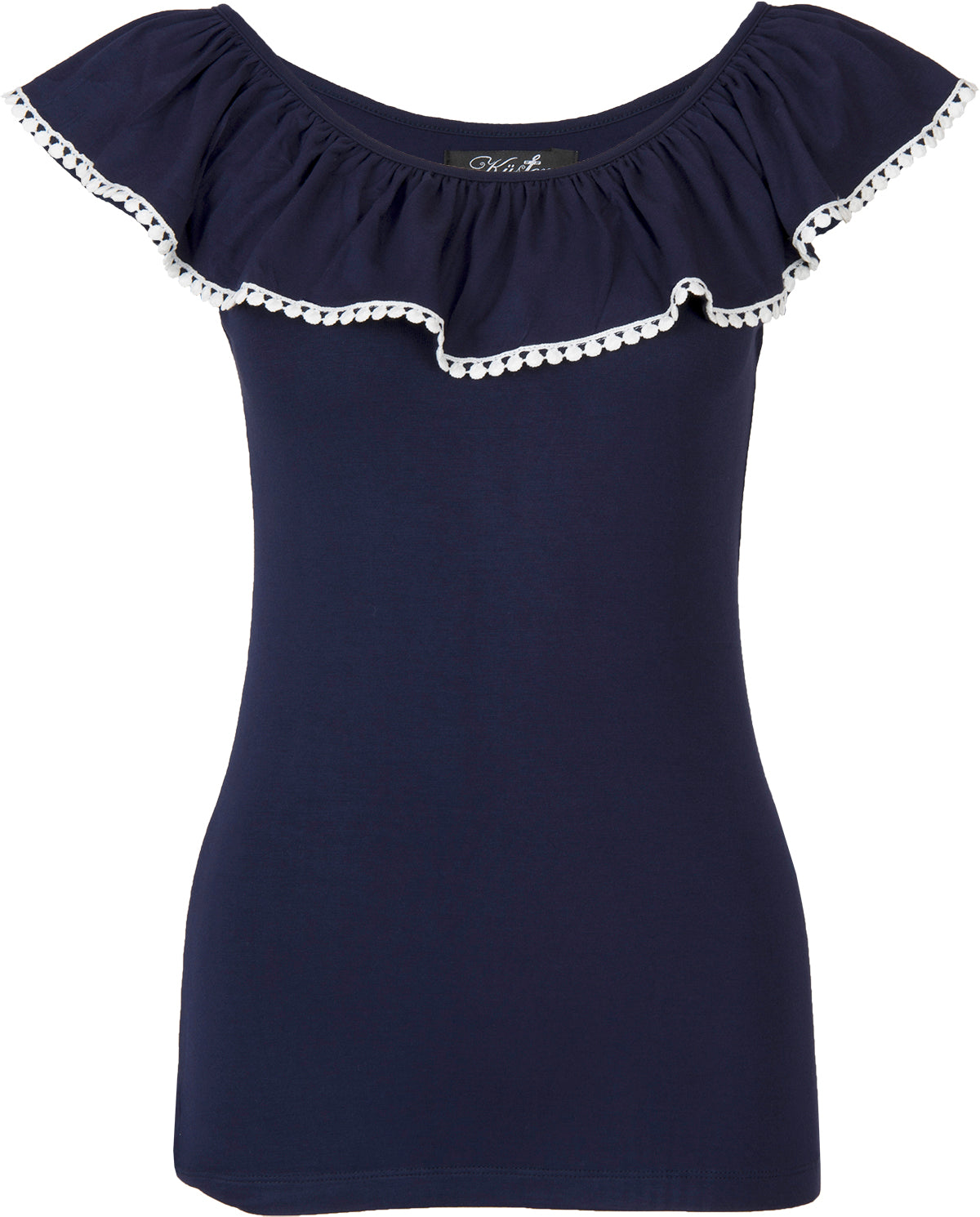 Kuestenluder_ADRIENNE_Vintage_POMPOM_Volant_OBERTEIL_Top_Navy-1W2CkSEdklNExM