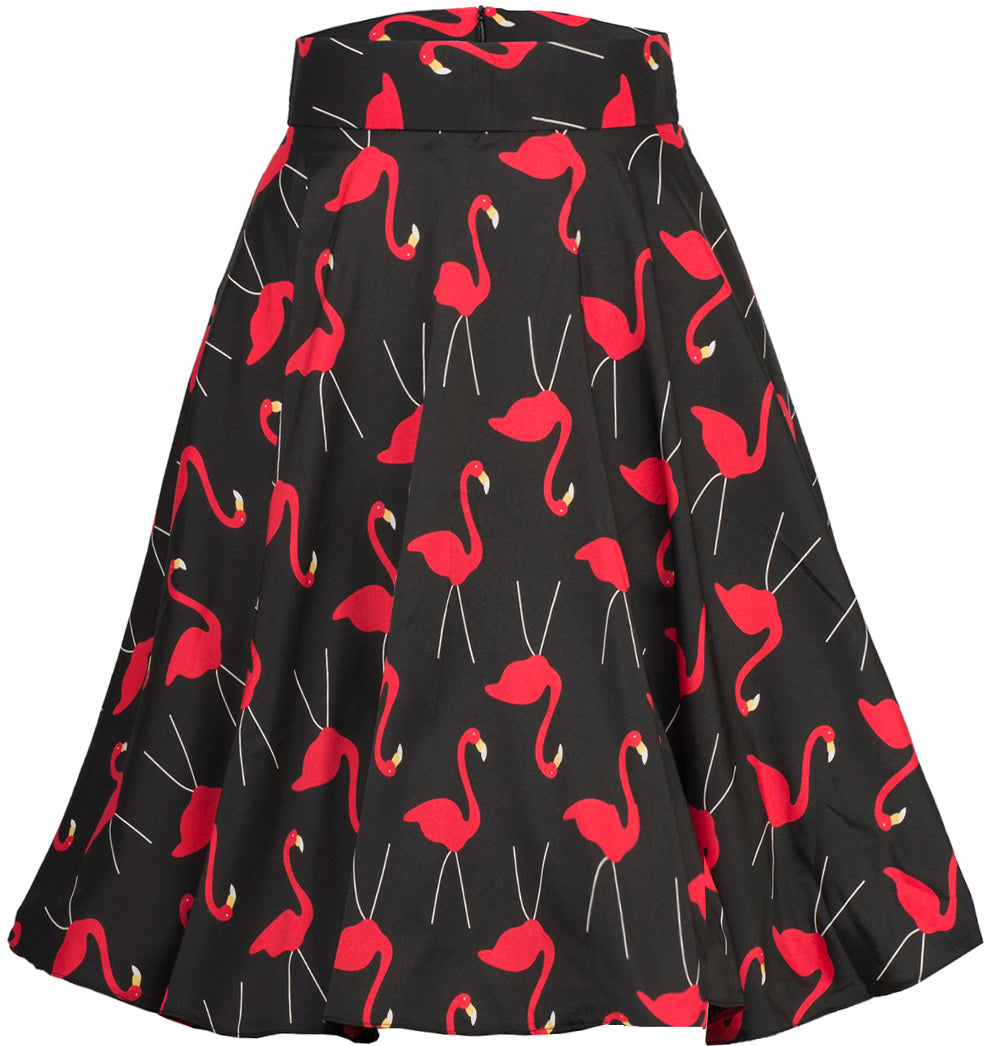 Kuestenluder_ALIDA_Retro_FLAMINGO_Tiki_Swing_Skirt_Vintage_Rock_-_Schwarzo1eJkznoIlny3