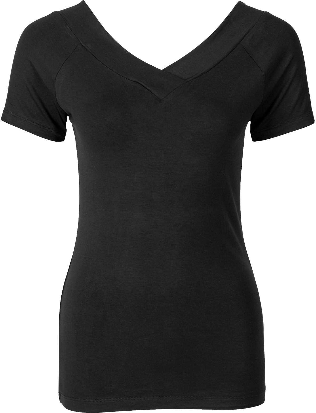 Kuestenluder_ALLEGRA_Vintage_V-NECK_Raglan_Kurzarm_SHIRT_Schwarz-3vCAmFyiJPTNJa