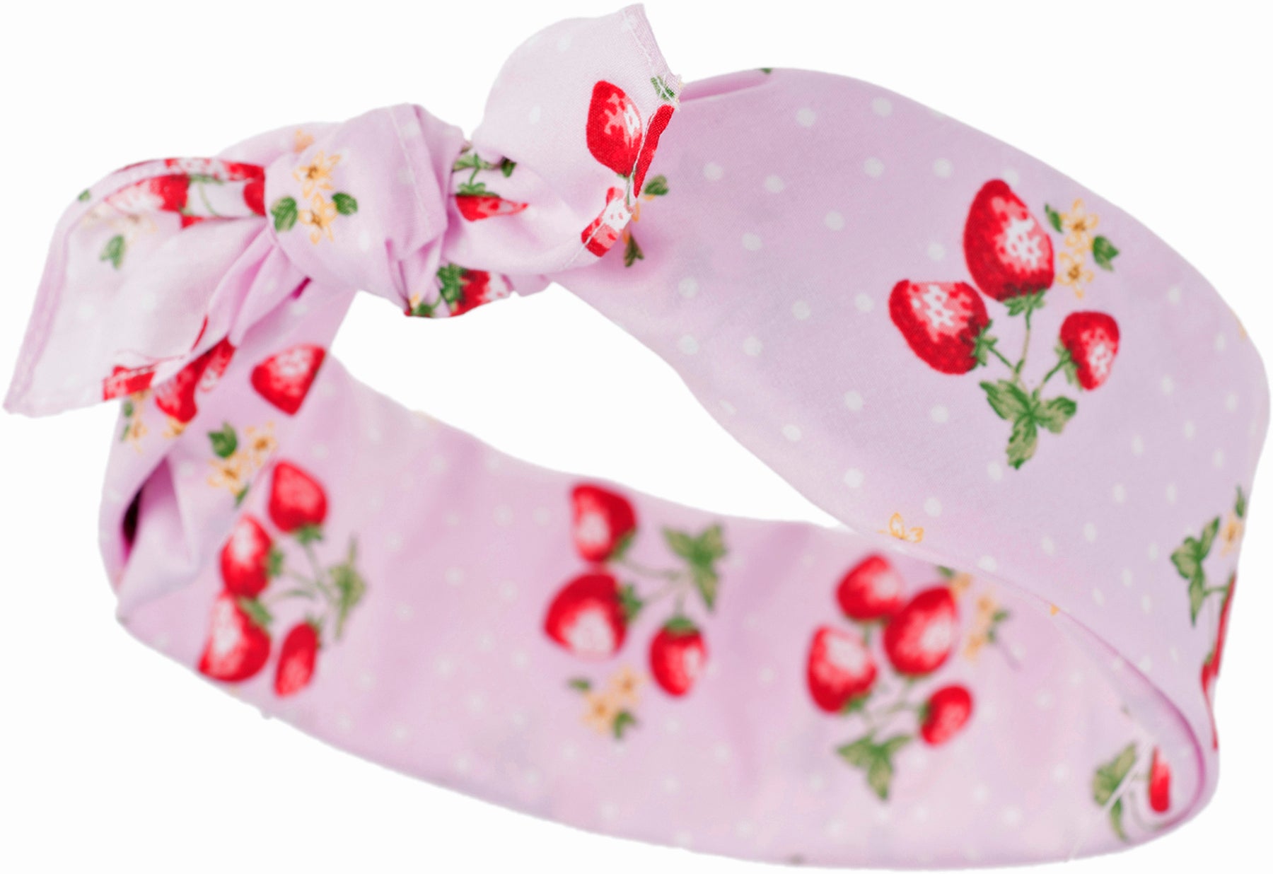Kuestenluder_ALLIE_Polka_Dots_STRAWBERRY_Blossom_Pin_Up_Nickituch_BANDANA_killer_kirscheCgrcnPcmeeEfL