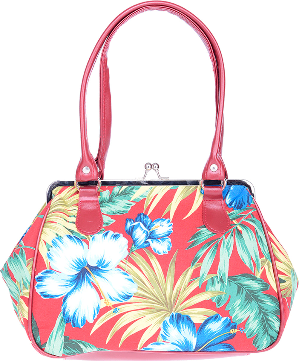 Kuestenluder_ALONA_Aloha_HIBISCUS_Kisslock_Tiki_Vintage_TASCHE