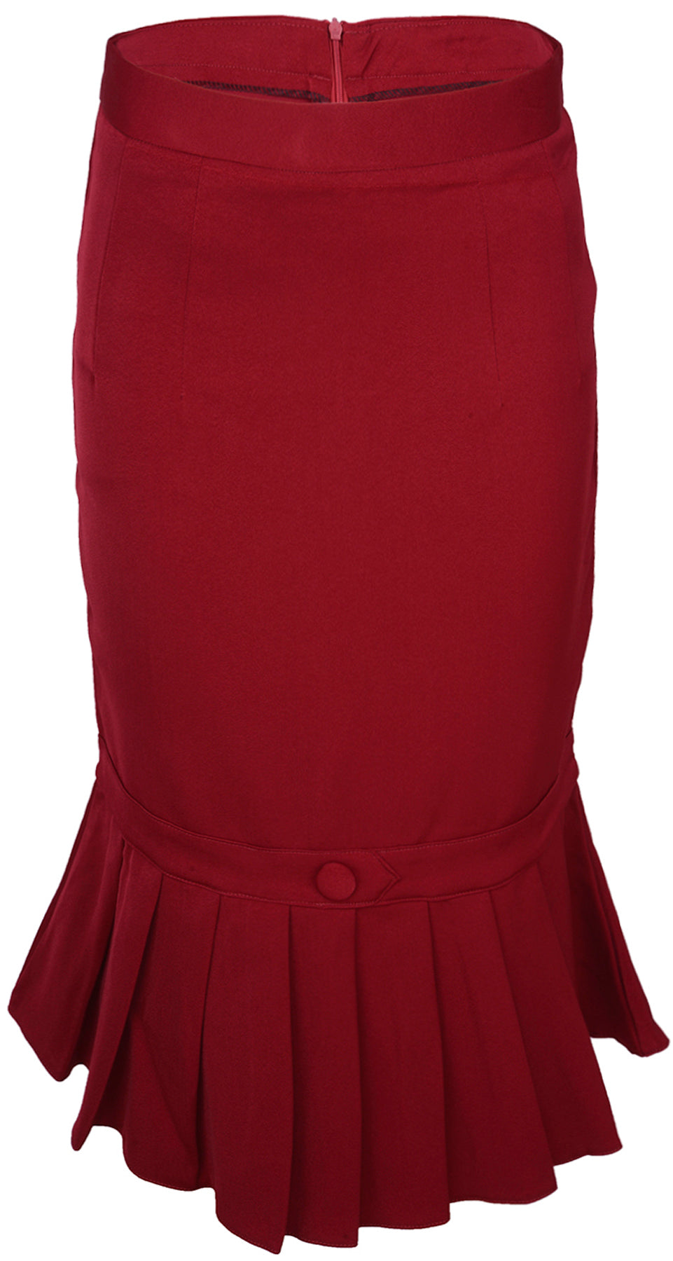 Kuestenluder_ALYSA__Pin_Up_Retro_40s_PLEATED_Pencil_Skirt_ROCK_-_Weinrot_killer_kirscheGxpBMb1d2jjwm