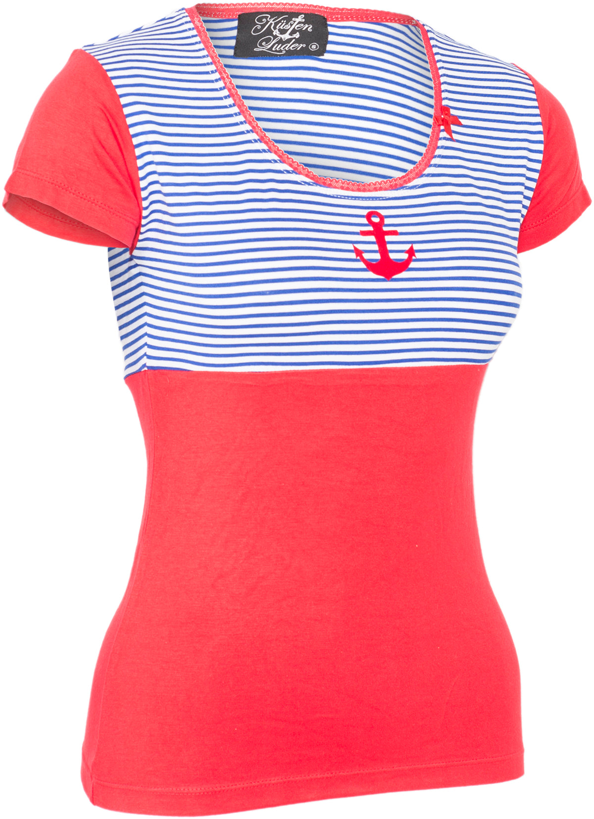 Kuestenluder_ANCHOR_Anker_Bow_STRIPED_Streifen_Lace_KURZARM_Shirt-2svBJYORsJuLeM