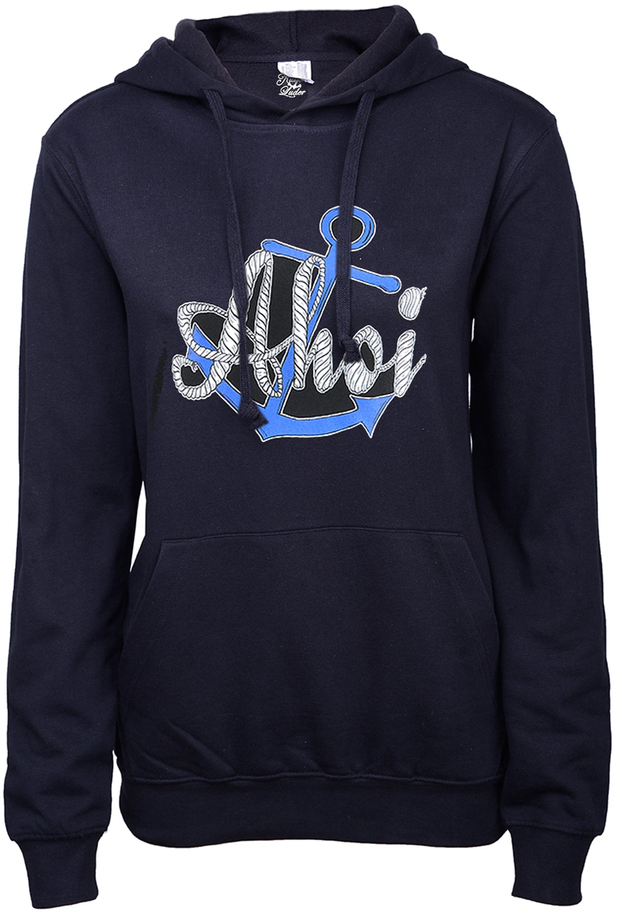 Kuestenluder_ANCHOR_SAILOR_AHOI_Langarm_Motiv_Girlie_KAPUZENPULLI_Hoodie_killer_kirshe