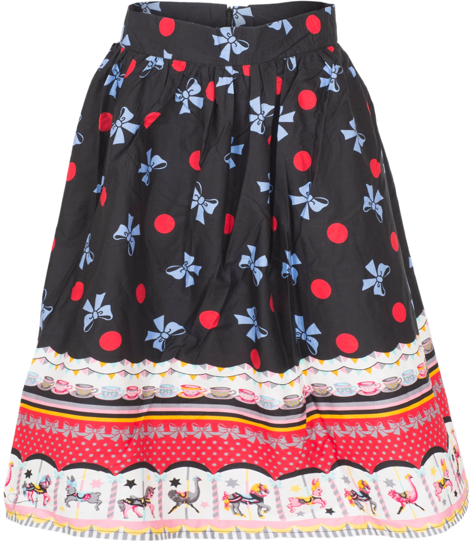 Kuestenluder_ANGIE_Ribbon_POLKA_DOTS_Carousel_Horse_Vintage_SWING_SKIRT_Rock