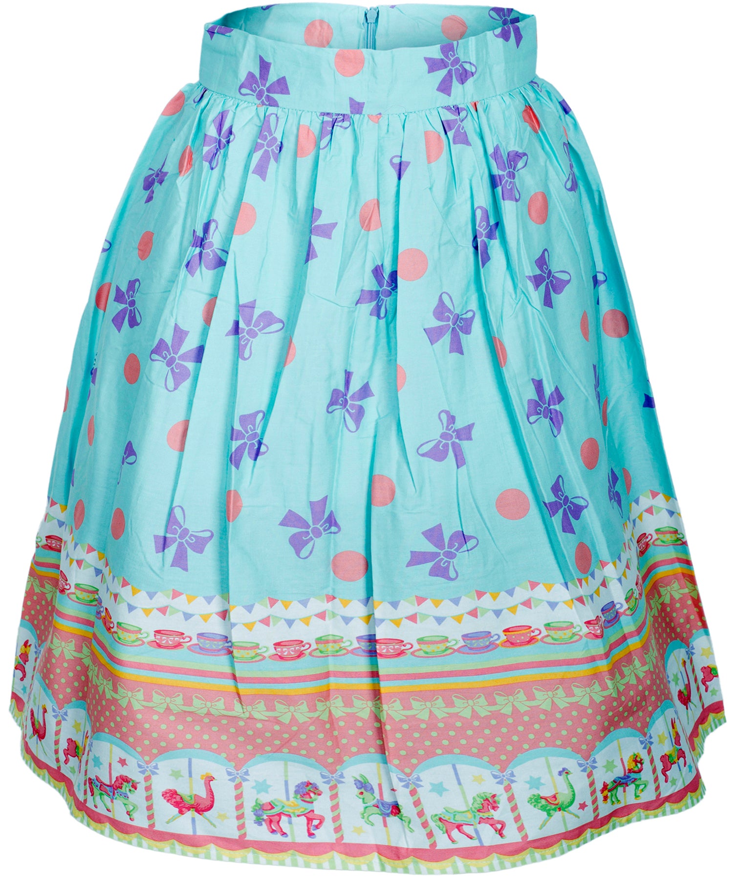 Kuestenluder_ANGIE_Ribbon_POLKA_DOTS_Carousel_Horse_Vintage_SWING_SKIRT_Rock_killer_kirsche