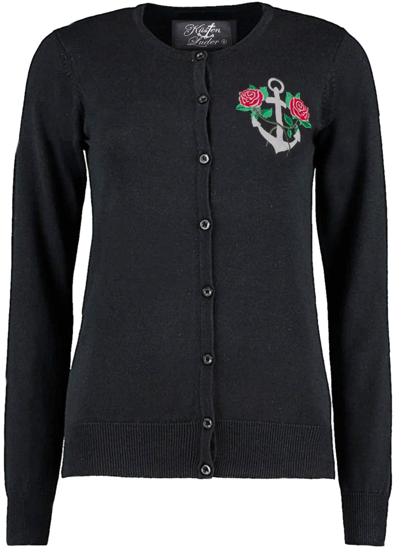 Kuestenluder_ANKER_ROSE_STICKEREI_Rundhals_CARDIGAN_Feinstrick_JACKE_Killer_Kirsche-1YefFnztRHw8id