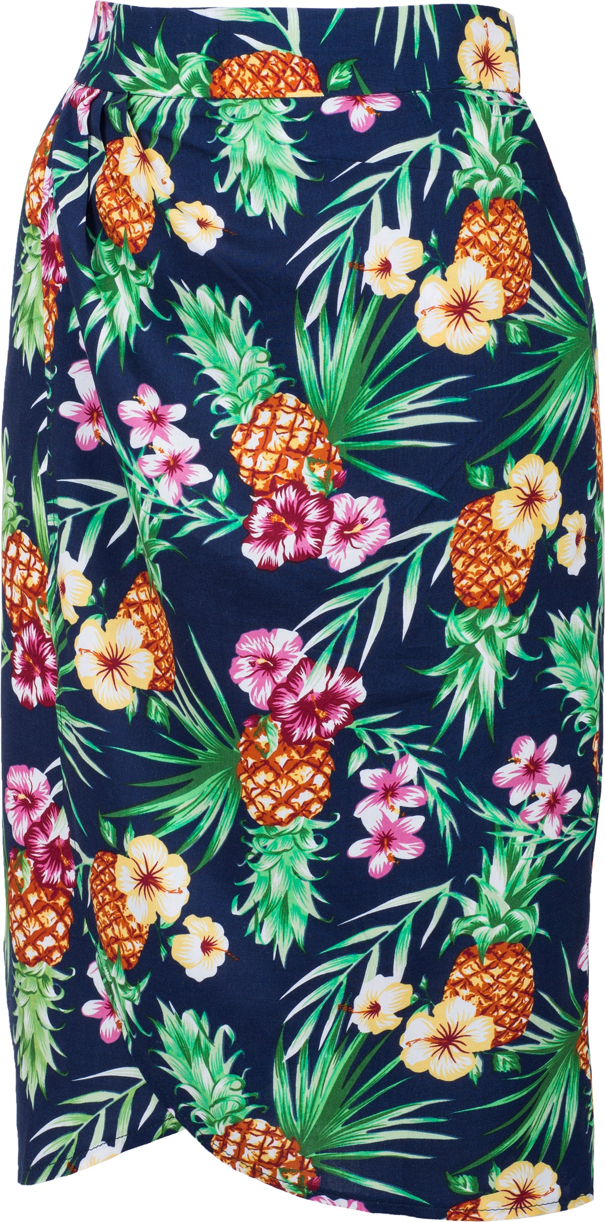 Kuestenluder_AOLANI_Hibiskus_ANANAS_Pencil_SARONG_Pencil_Rock_Blau-2