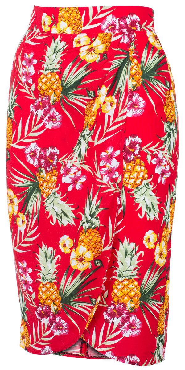 Kuestenluder_AOLANI_Hibiskus_ANANAS_Pencil_SARONG_Pencil_Rock_Rot-2