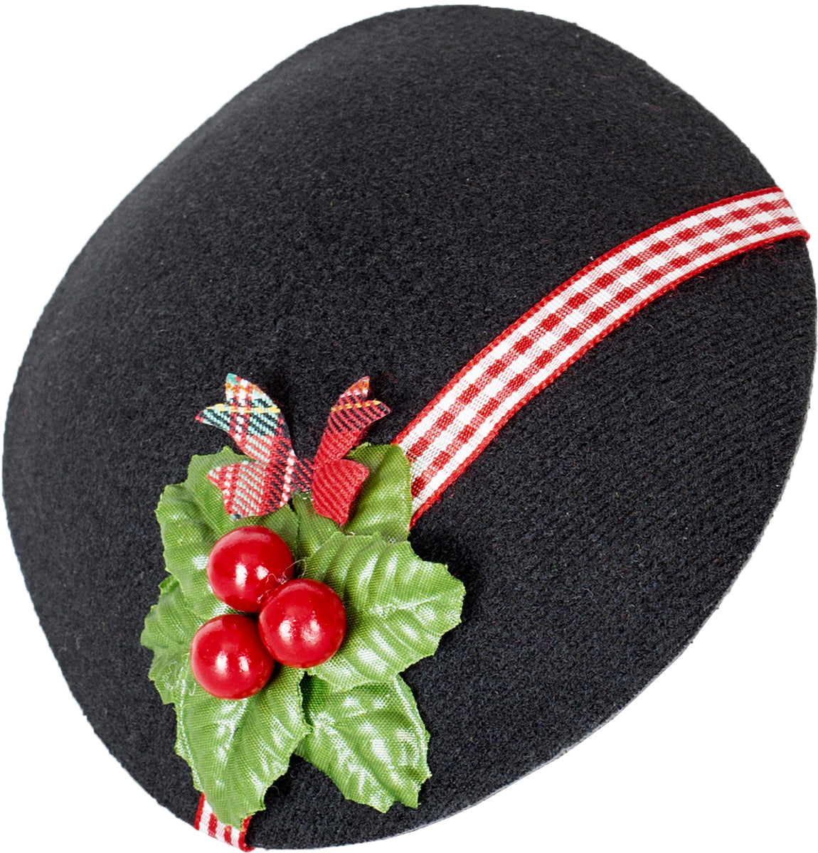 Kuestenluder_AURELIA_Vintage_Karo_Holly_Berry_Bow_PILLBOX_Huetchen-2l9RE8uhH8NtjT
