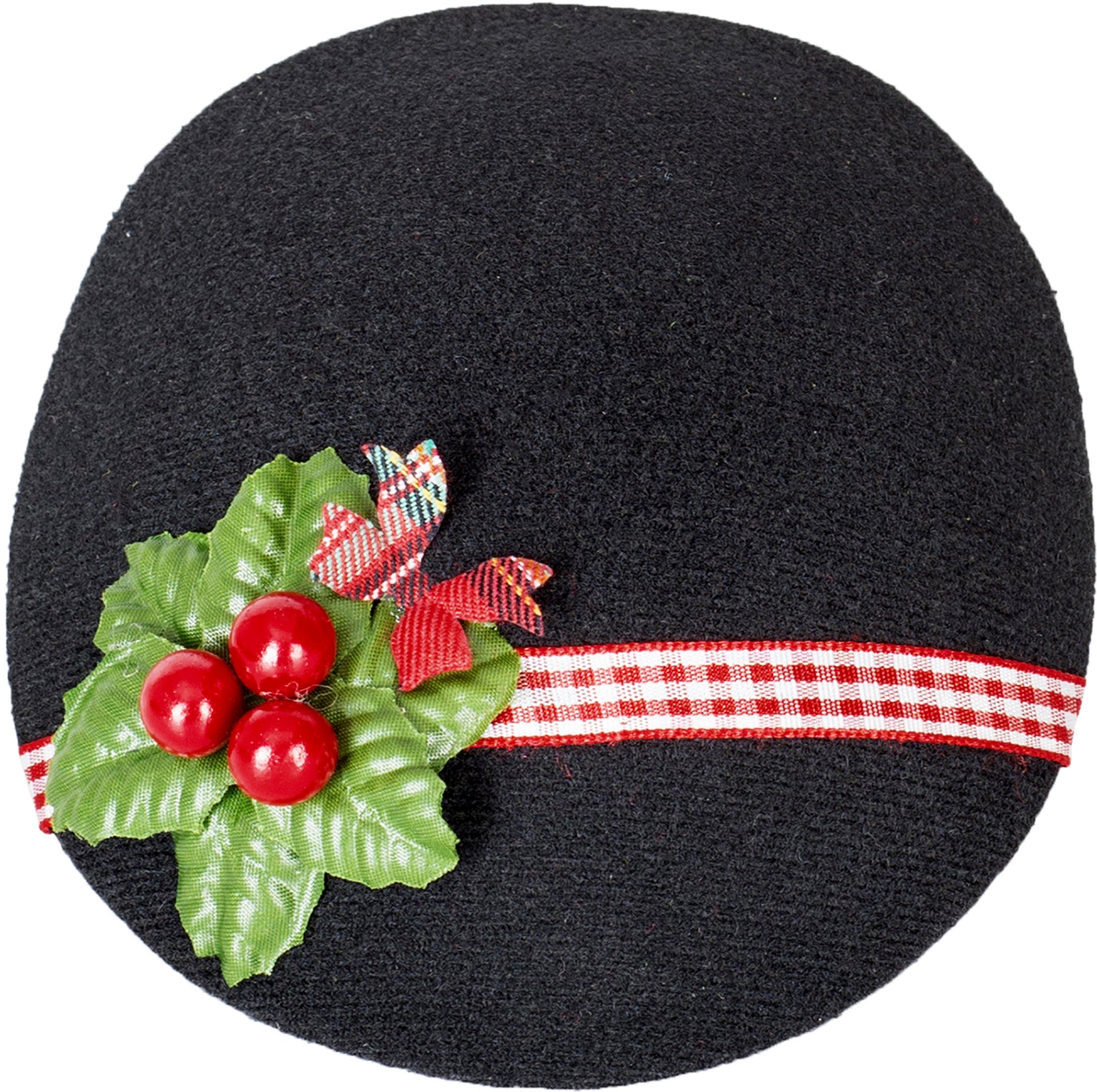 Kuestenluder_AURELIA_Vintage_Karo_Holly_Berry_Bow_PILLBOX_Huetchen_killer_kirscheqIyktBSmH4axy