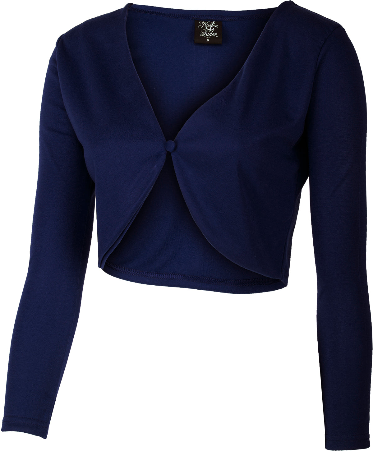 Kuestenluder_BABETH_Vintage_Basic_Jacke_RETRO_Langarm_BOLERO_-_Dunkelblau_02