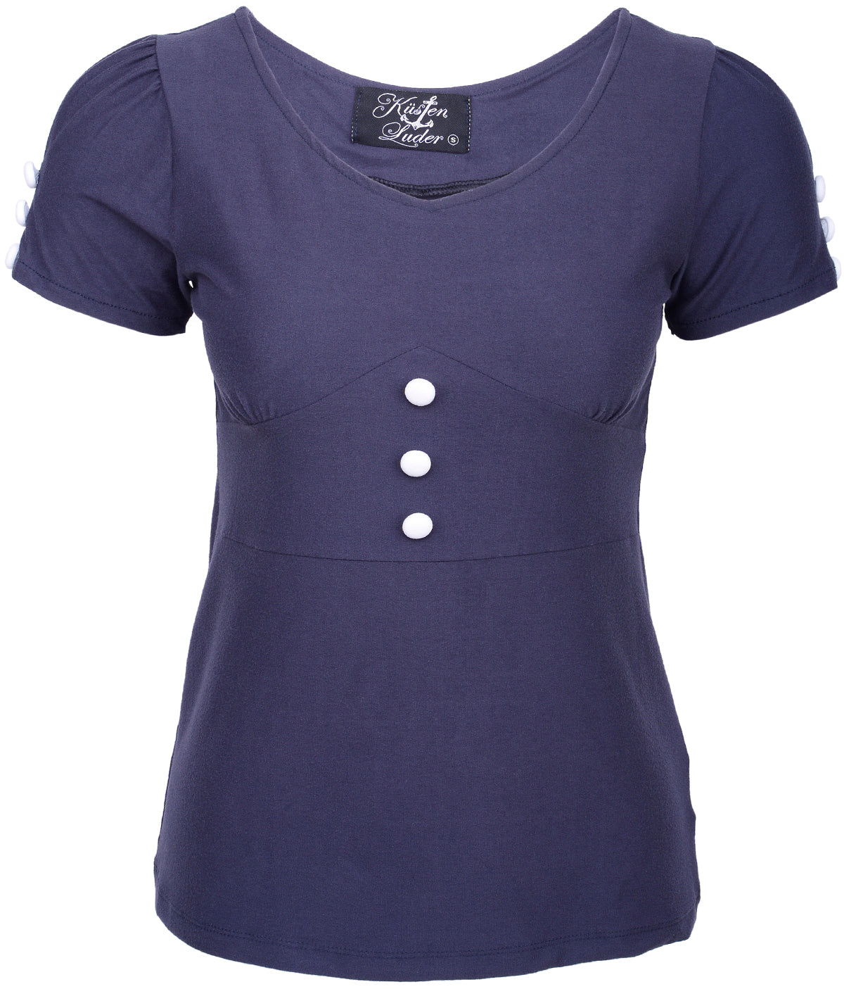 Kuestenluder_BAIILEIY_Sailor_50s_Matrosen_Button_Kurzarm_Shirt_-_NavydAmKtaAGdaxTr