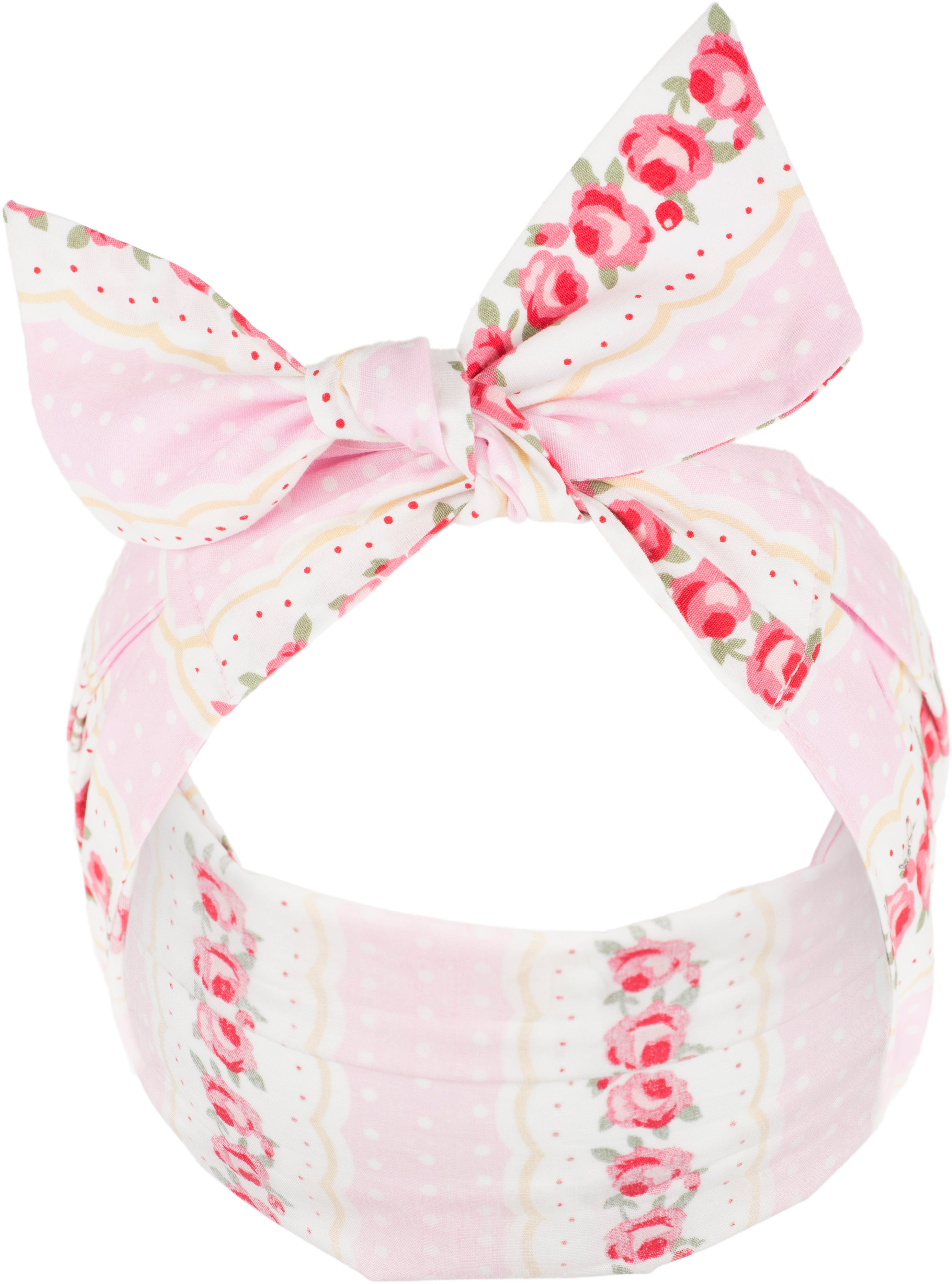 Kuestenluder_BUENA_Vintage_Polka_Dots_ROSES_Floral_Pin_Up_HAARBAND_Headband_rosaI1XOoHuQQLgTn