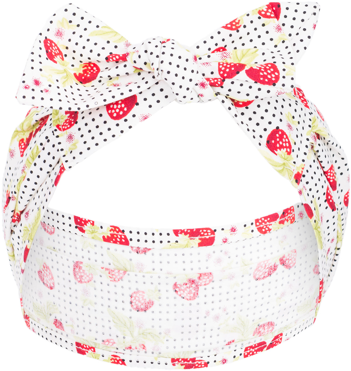 Kuestenluder_CAMILLA_Vintage_STRAWBERRY_Polka_Dot_HAARBAND_Hairband-1