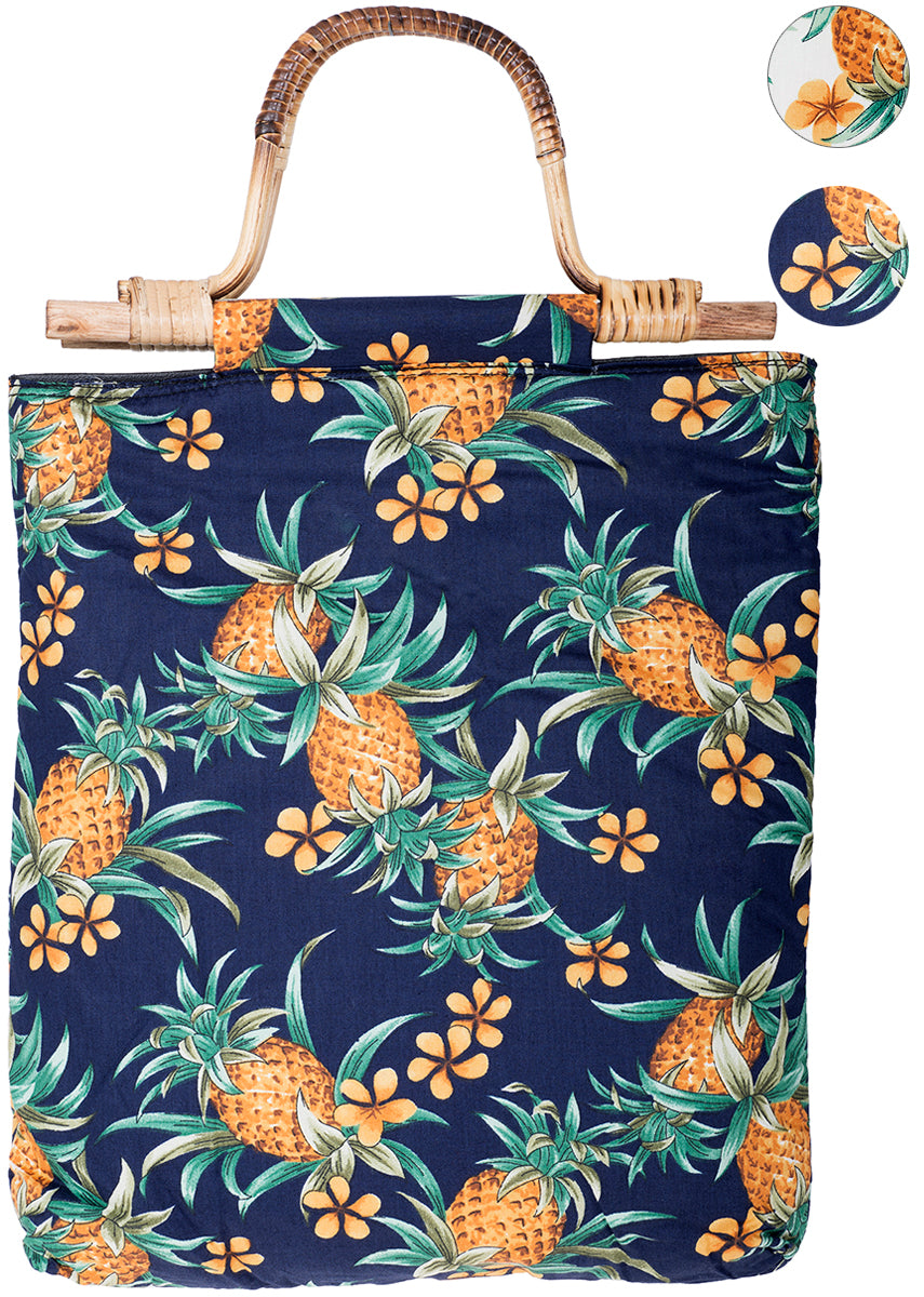 Kuestenluder_CATHLEN_Pineapple_FRANGIPANI_Bambushenkel_HANDTASCHE_GalerieN3ZwauCRr1G7E