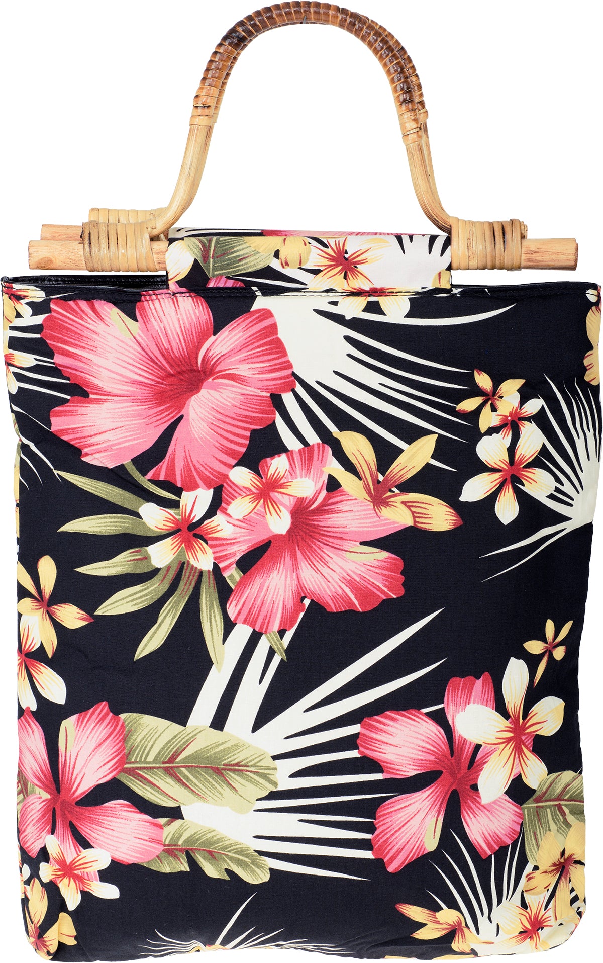 Kuestenluder_CATHLEN_Tropical_HIBISKUS_Blumen_Bambushenkel_HANDTASCHE_schwarz-1mTLQOpOPdXf6j