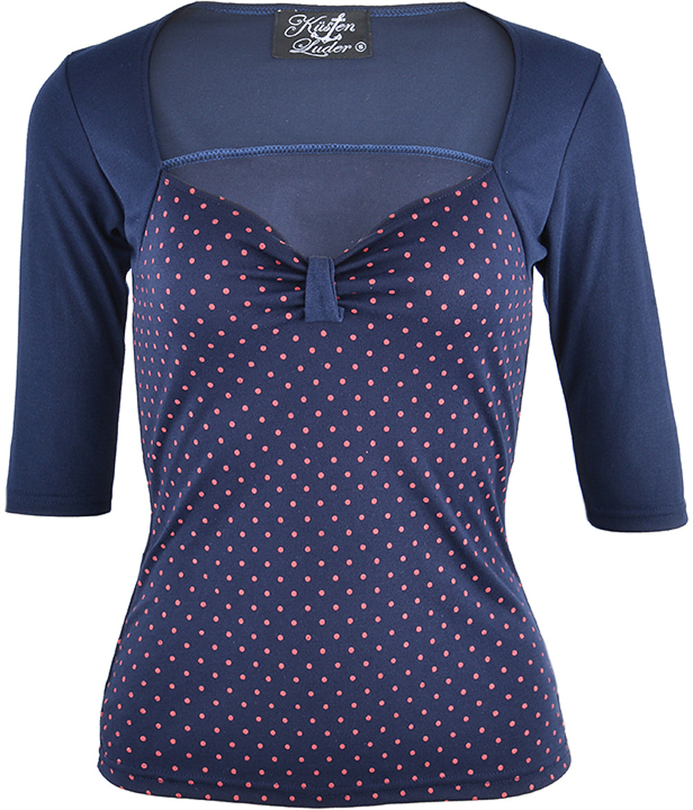 Kuestenluder_COLLEEN_Pin_Up_POLKA_DOTS_Bow_50s_Punkte_SHIRTid0JzGVZxgsuF