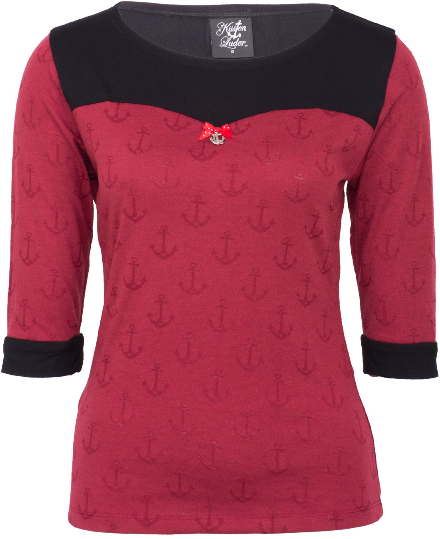 Kuestenluder_DAINE_Sailor_ANCHOR_Anker_dreiviertel_Arm_Oberteil_SHIRT_killler_kirschekUmFoPABnyqKI