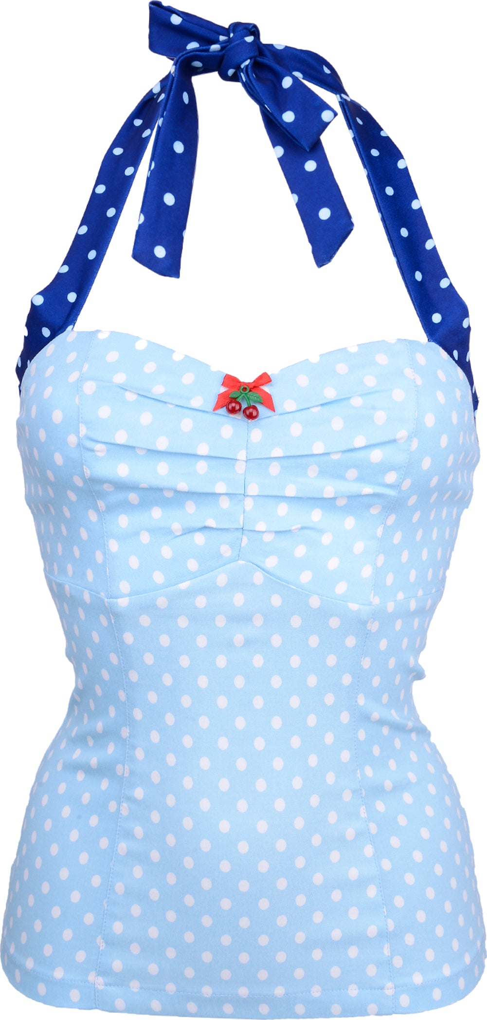 Kuestenluder_DELCIE_Polka_Dots_PUNKTE_Pin_Up_Cherry_Retro_TOP
