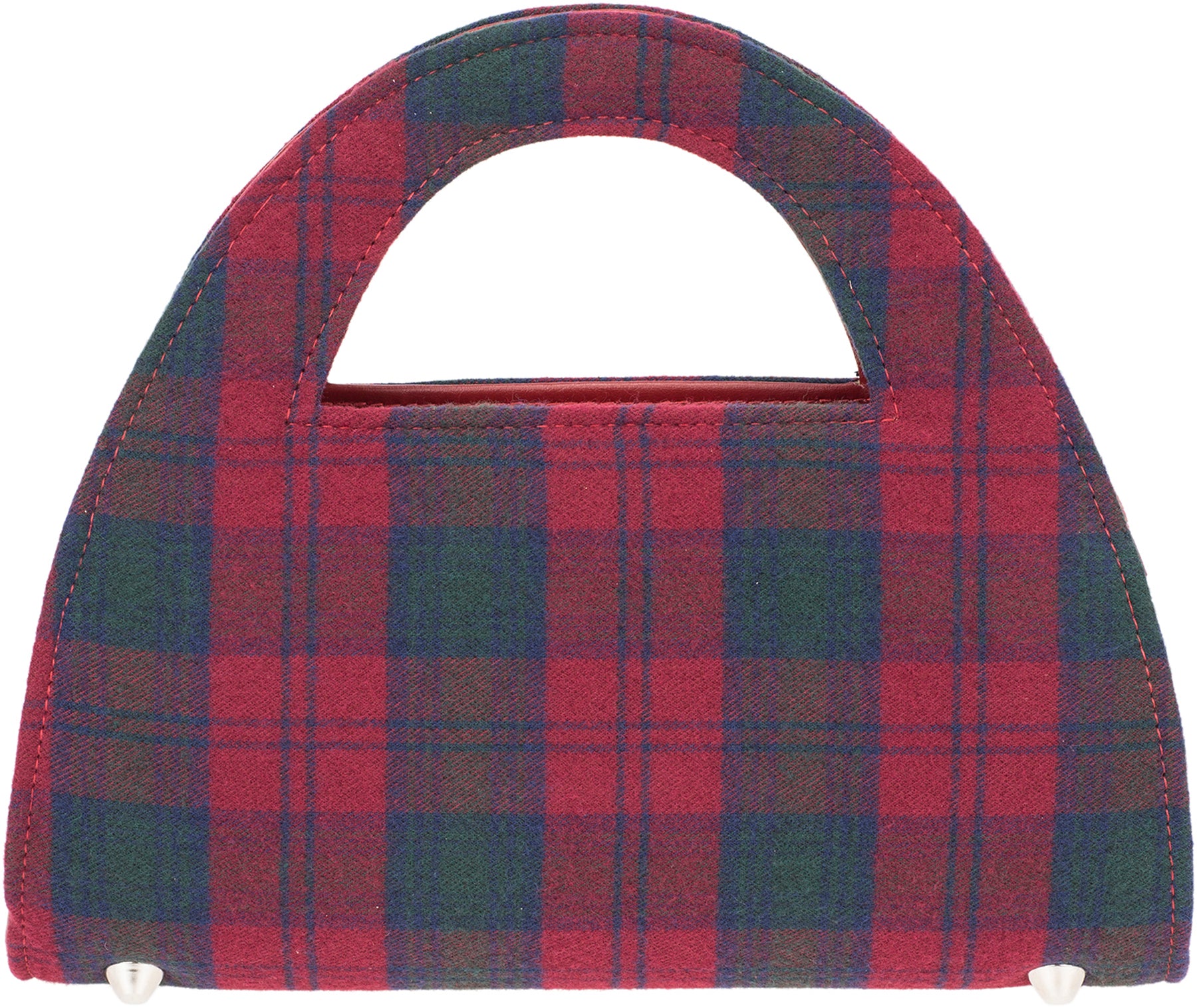 Kuestenluder_DIWA_50s_TARTAN_Karo_VINTAGE_Clutch_TASCHE_Bag_-_Rot_killer_kirsche