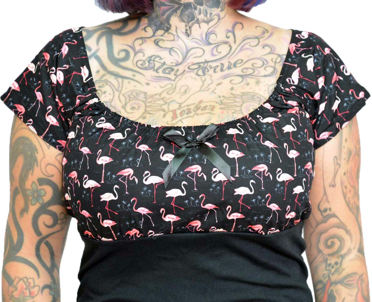 Kuestenluder_DIXIE_50s_Tiki_FLAMINGO_Palmen_Retro_Bluse_SHIRT-9