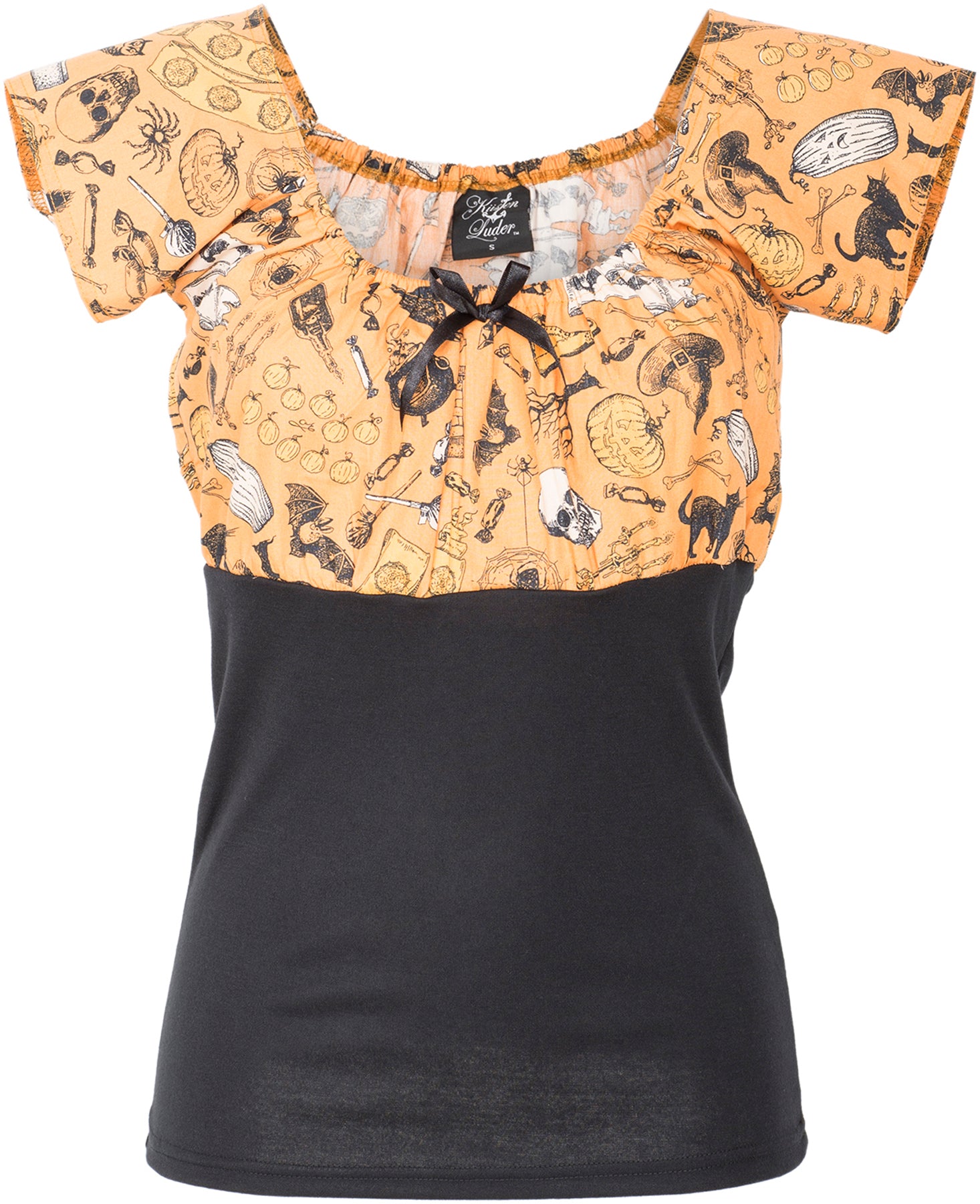 Kuestenluder_DIXIE_50s_WITCHY_Halloween_Bat_Fledermaus_Bluse_SHIRT_killer_kirsche