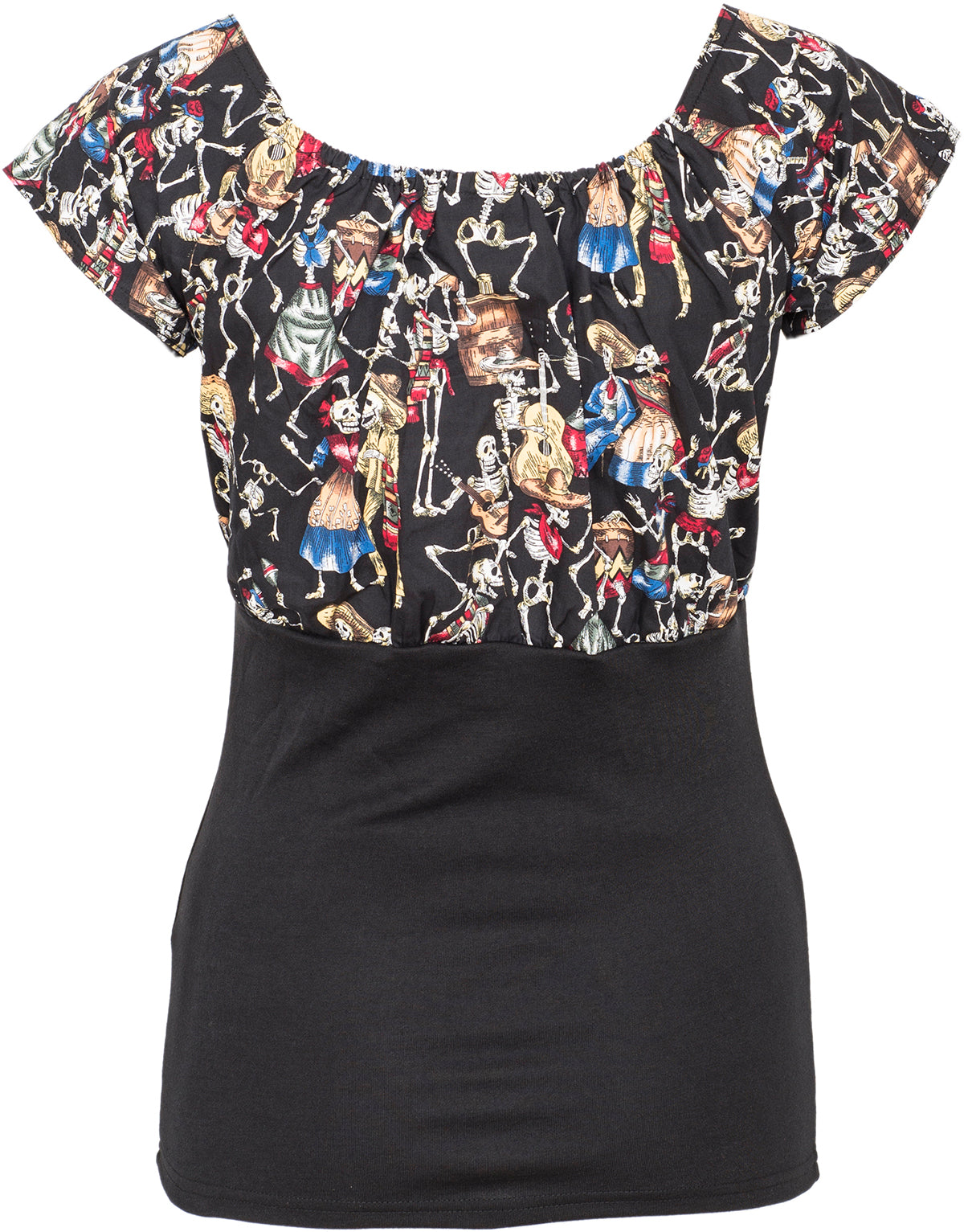 Kuestenluder_DIXIE_Mexican_FOLKLORE_Skelett_SKELETON_Bluse_SHIRT-4