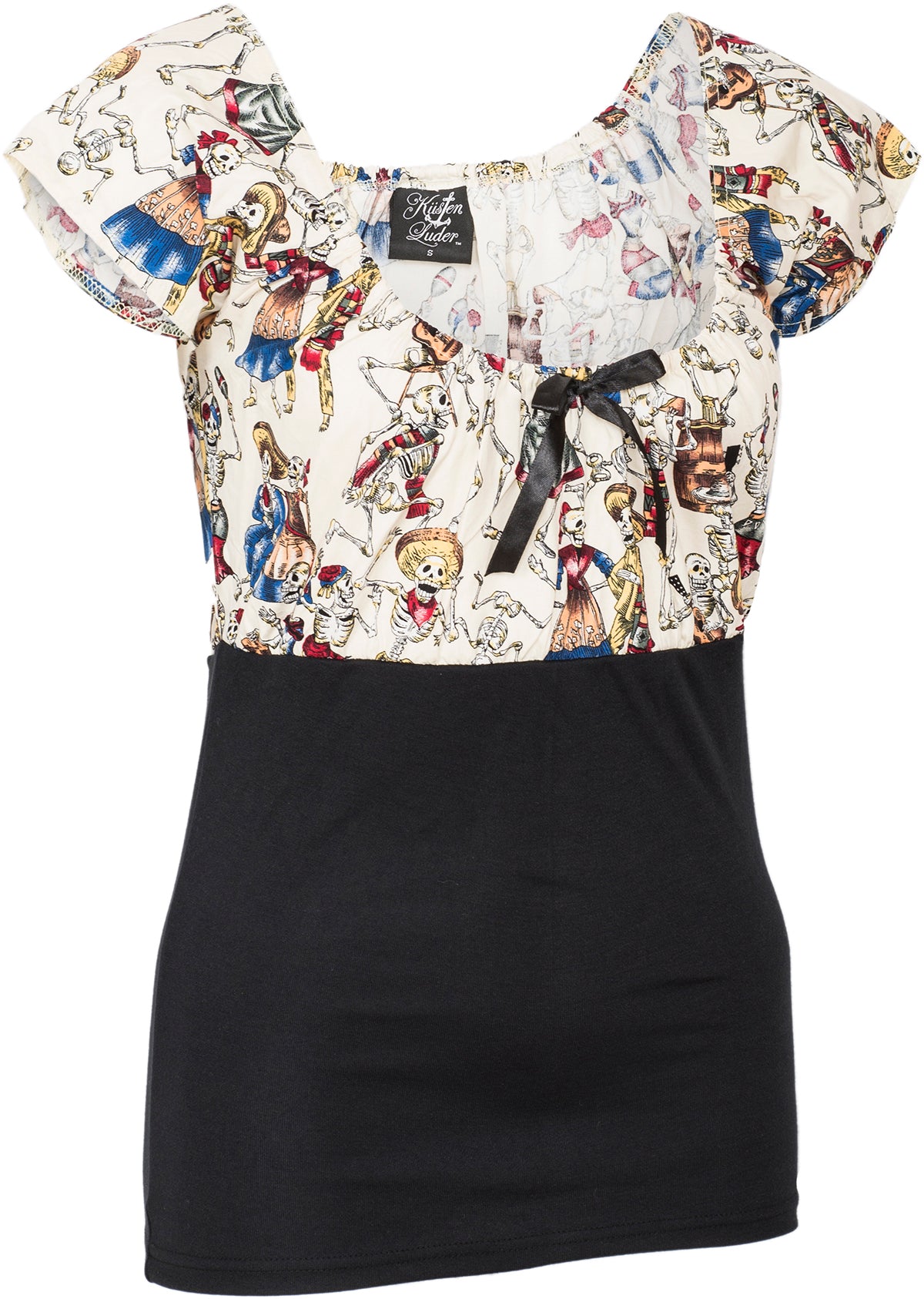 Kuestenluder_DIXIE_Skelett_SKELETON_Mexican_FOLKLORE_Bluse_SHIRT-2