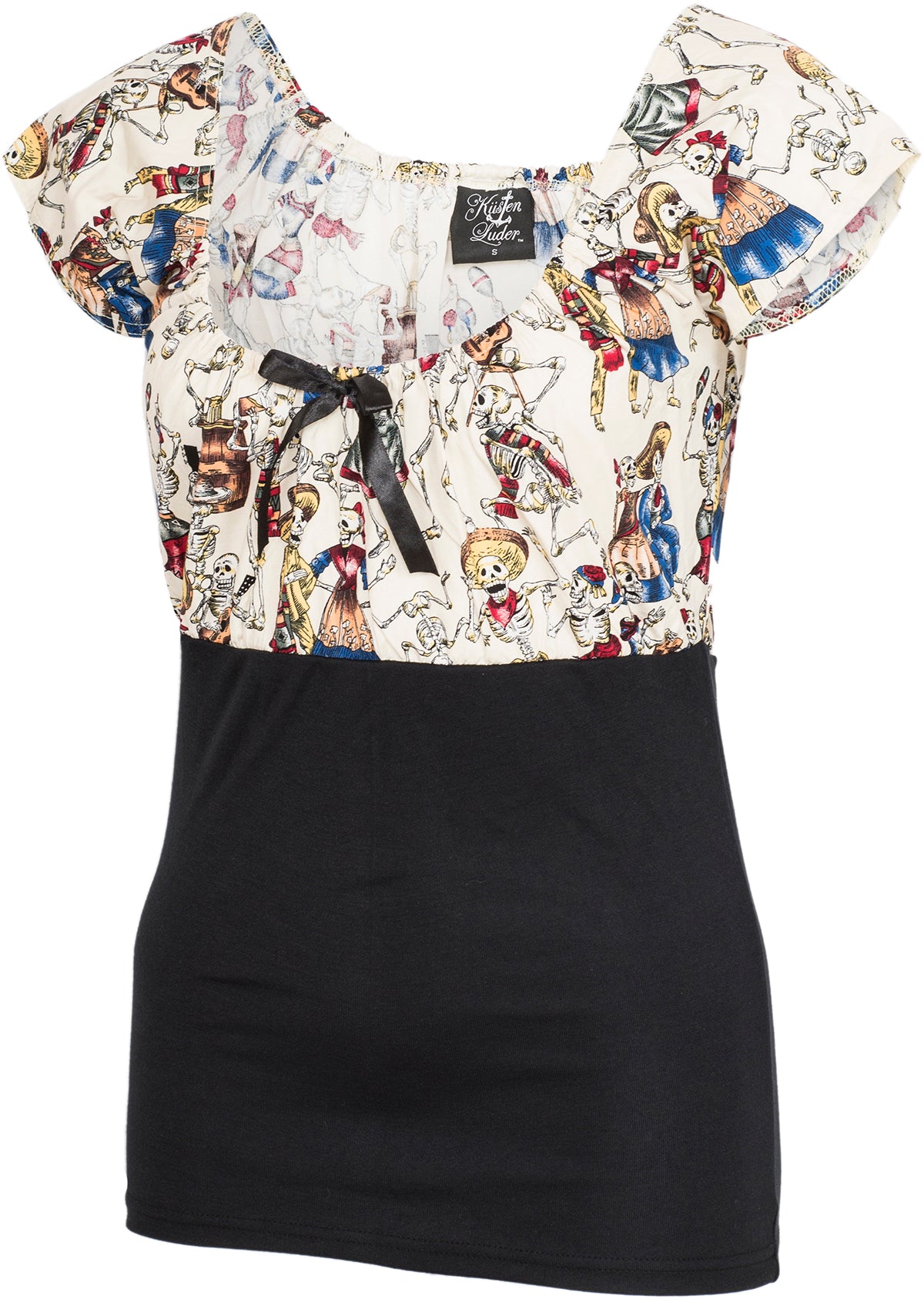 Kuestenluder_DIXIE_Skelett_SKELETON_Mexican_FOLKLORE_Bluse_SHIRT-3