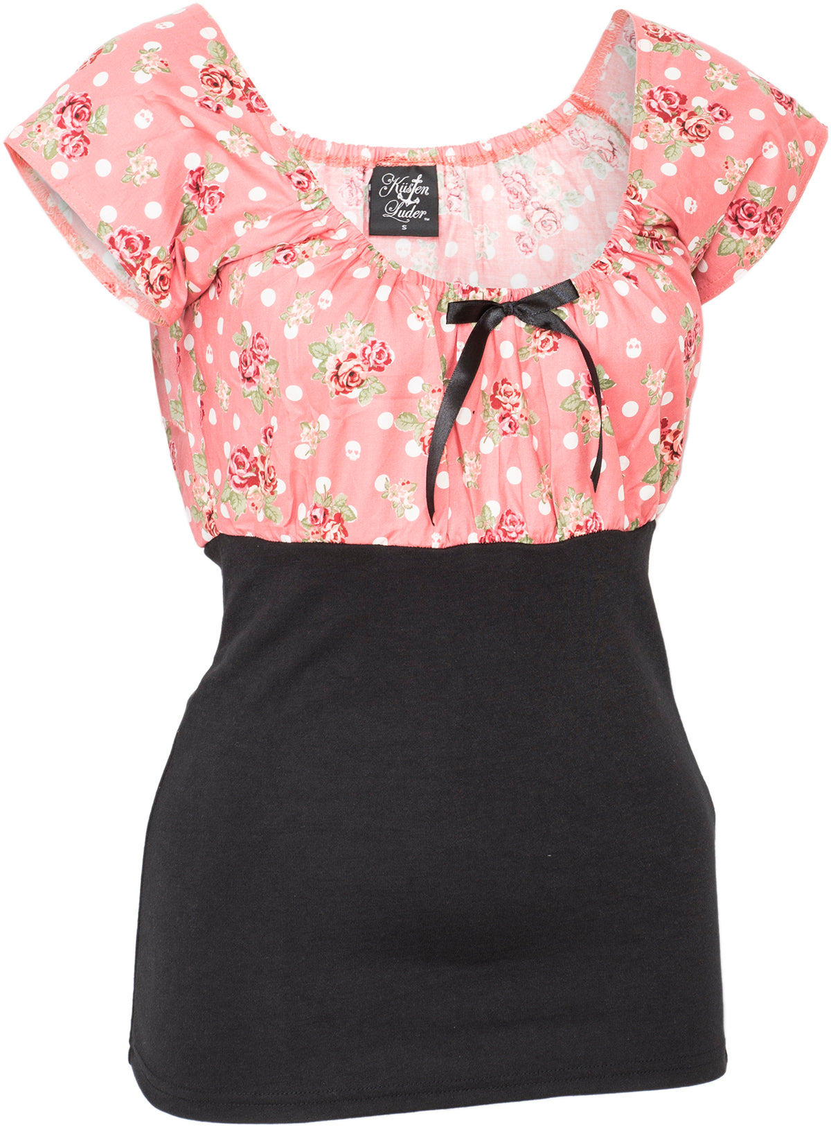 Kuestenluder_DIXIE_Vintage_ROSE_Polka_Dot_FLOWER_Bluse_SHIRT-2