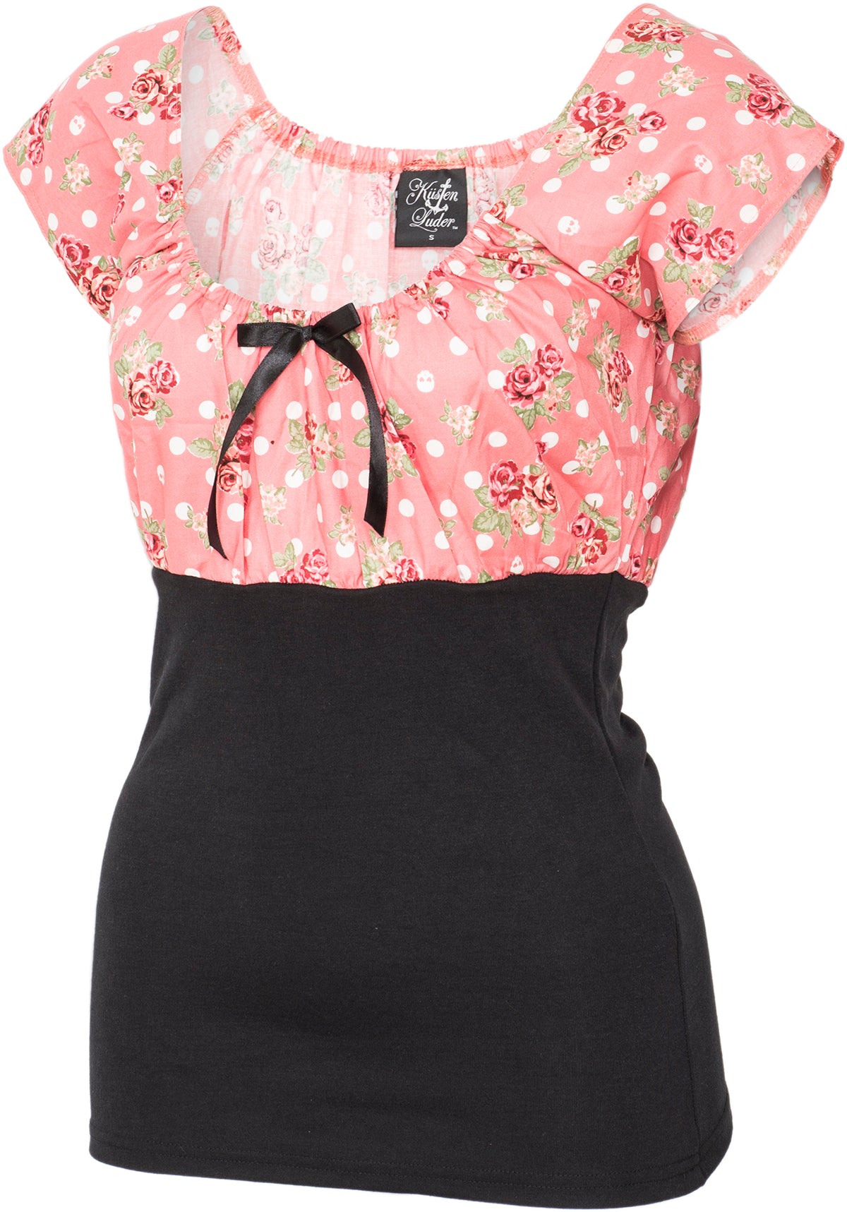 Kuestenluder_DIXIE_Vintage_ROSE_Polka_Dot_FLOWER_Bluse_SHIRT-3