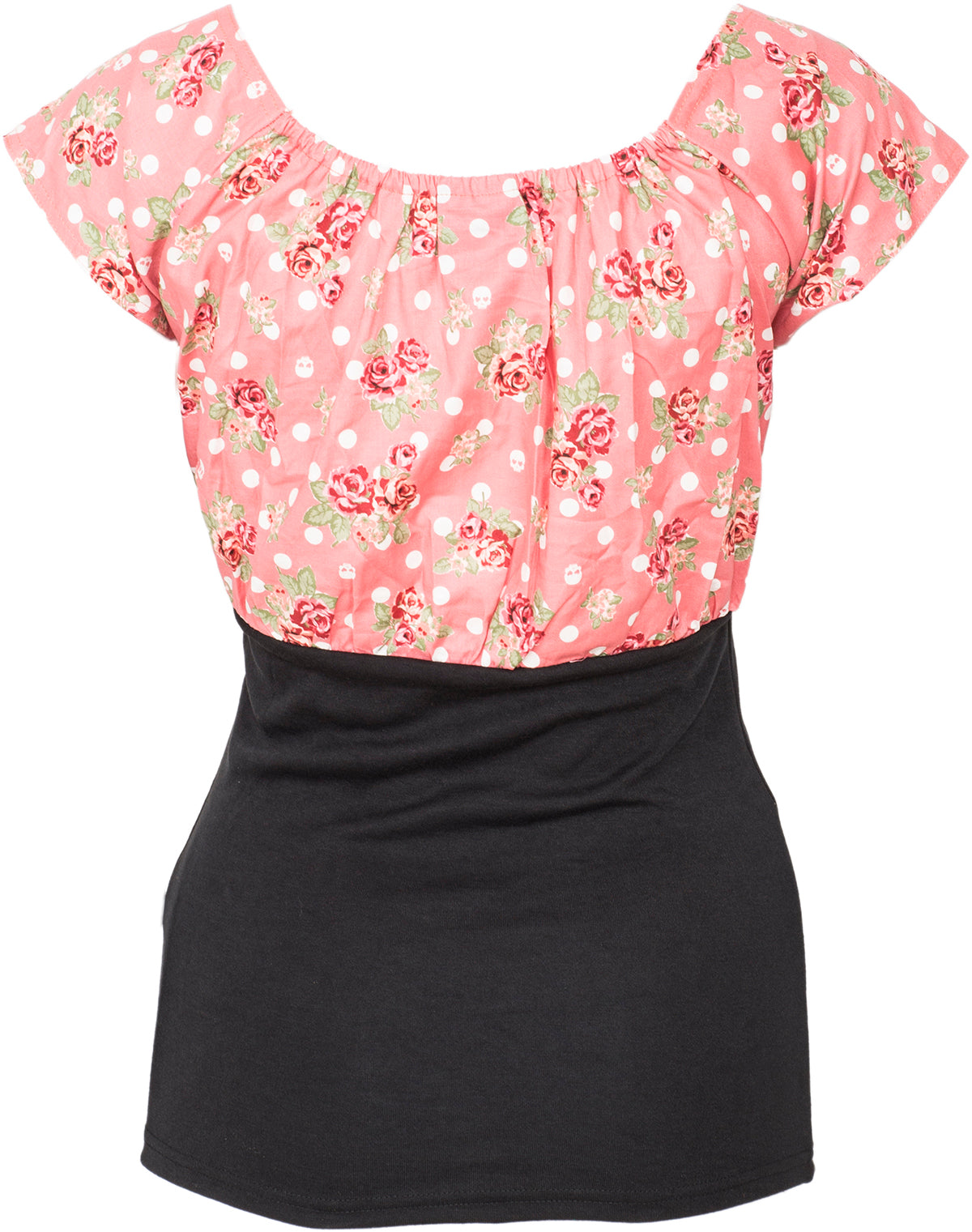 Kuestenluder_DIXIE_Vintage_ROSE_Polka_Dot_FLOWER_Bluse_SHIRT-4