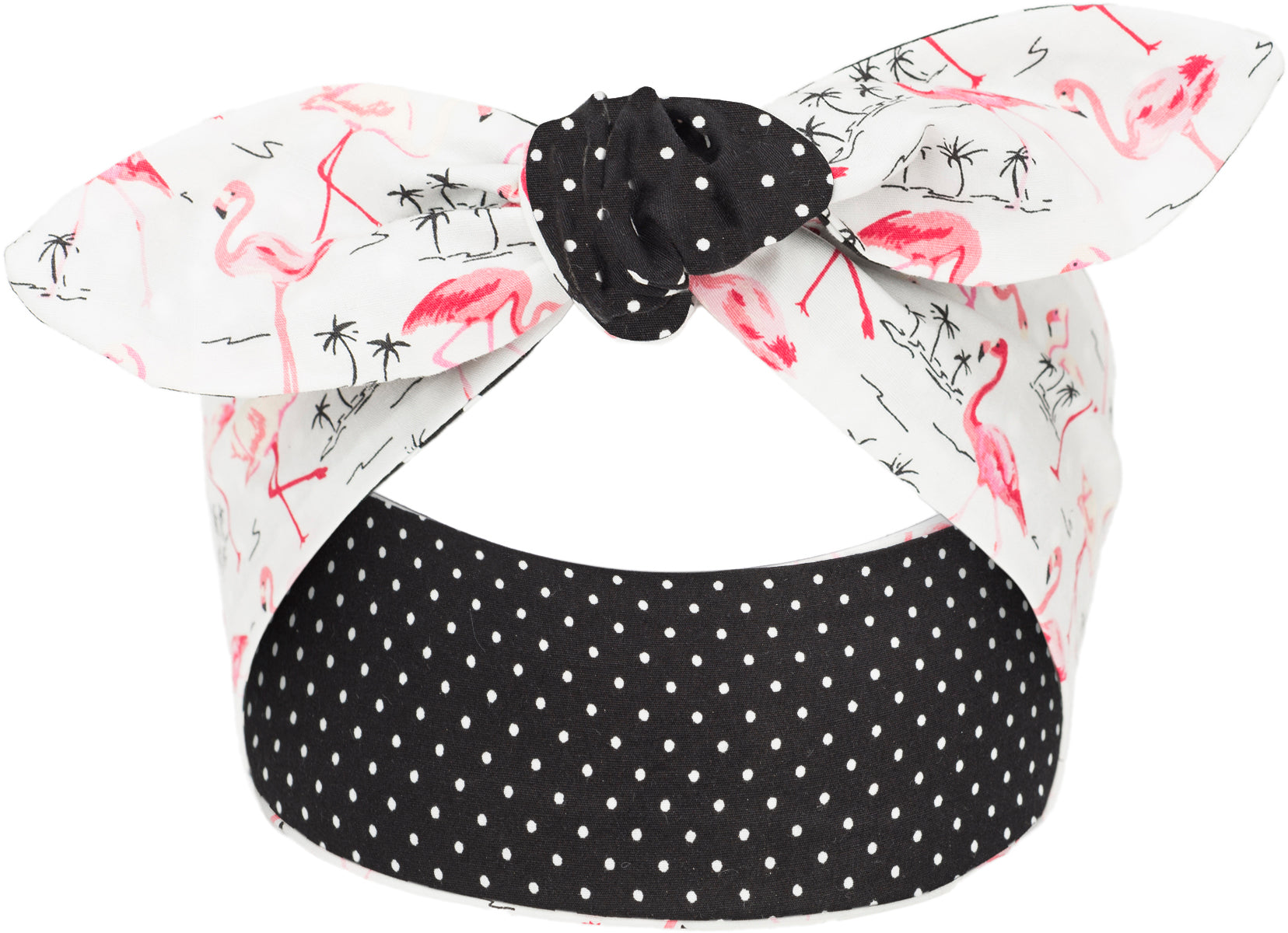 Kuestenluder_ELEJA_Tropical_FLAMINGO_Small_Polka_Dot_HAARBAND_Hair_Band-1zFNlGCEZR3zDK