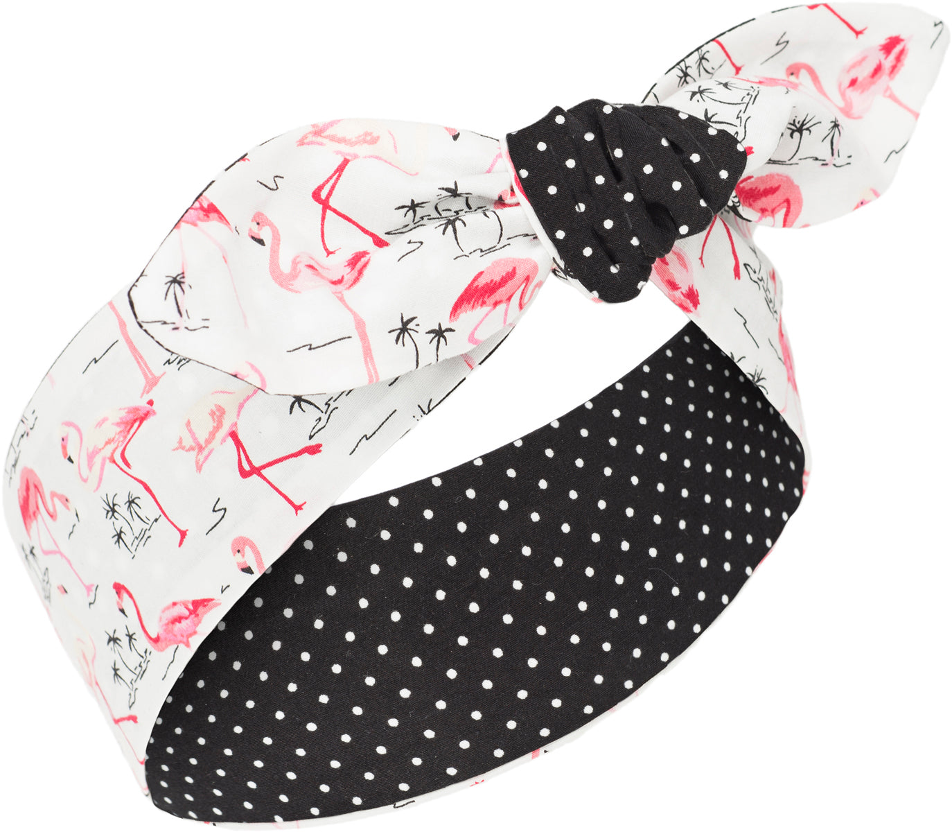 Kuestenluder_ELEJA_Tropical_FLAMINGO_Small_Polka_Dot_HAARBAND_Hair_Band-2Vo64fnKIPiAsN
