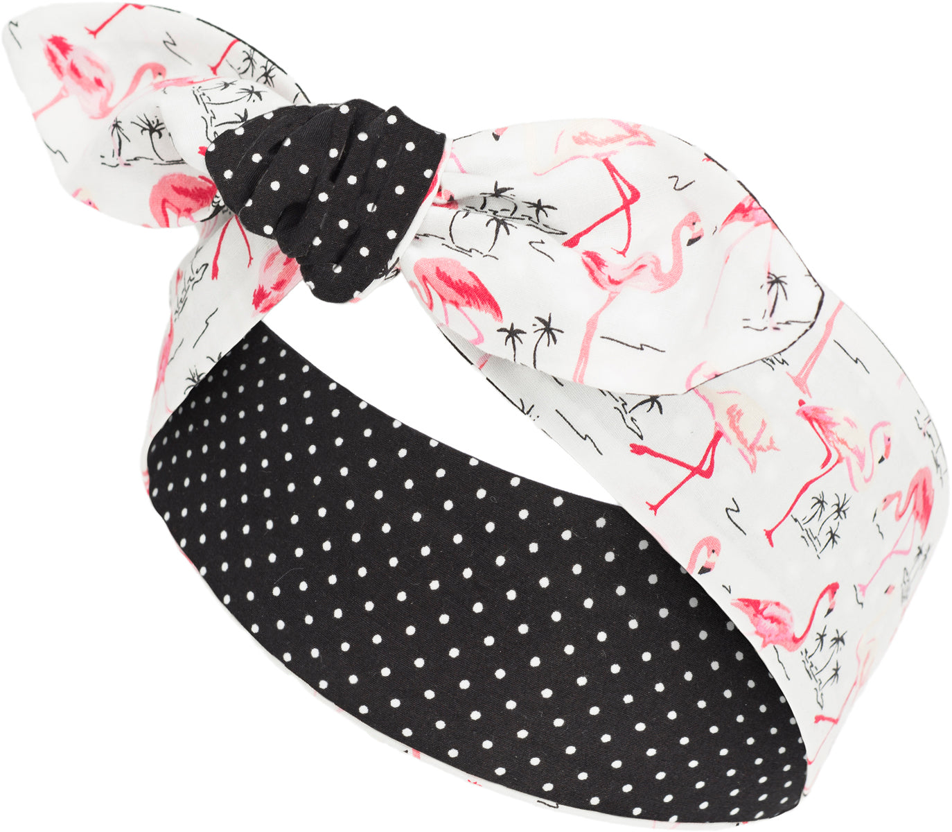 Kuestenluder_ELEJA_Tropical_FLAMINGO_Small_Polka_Dot_HAARBAND_Hair_Band-3dpAuNQZzgxryh