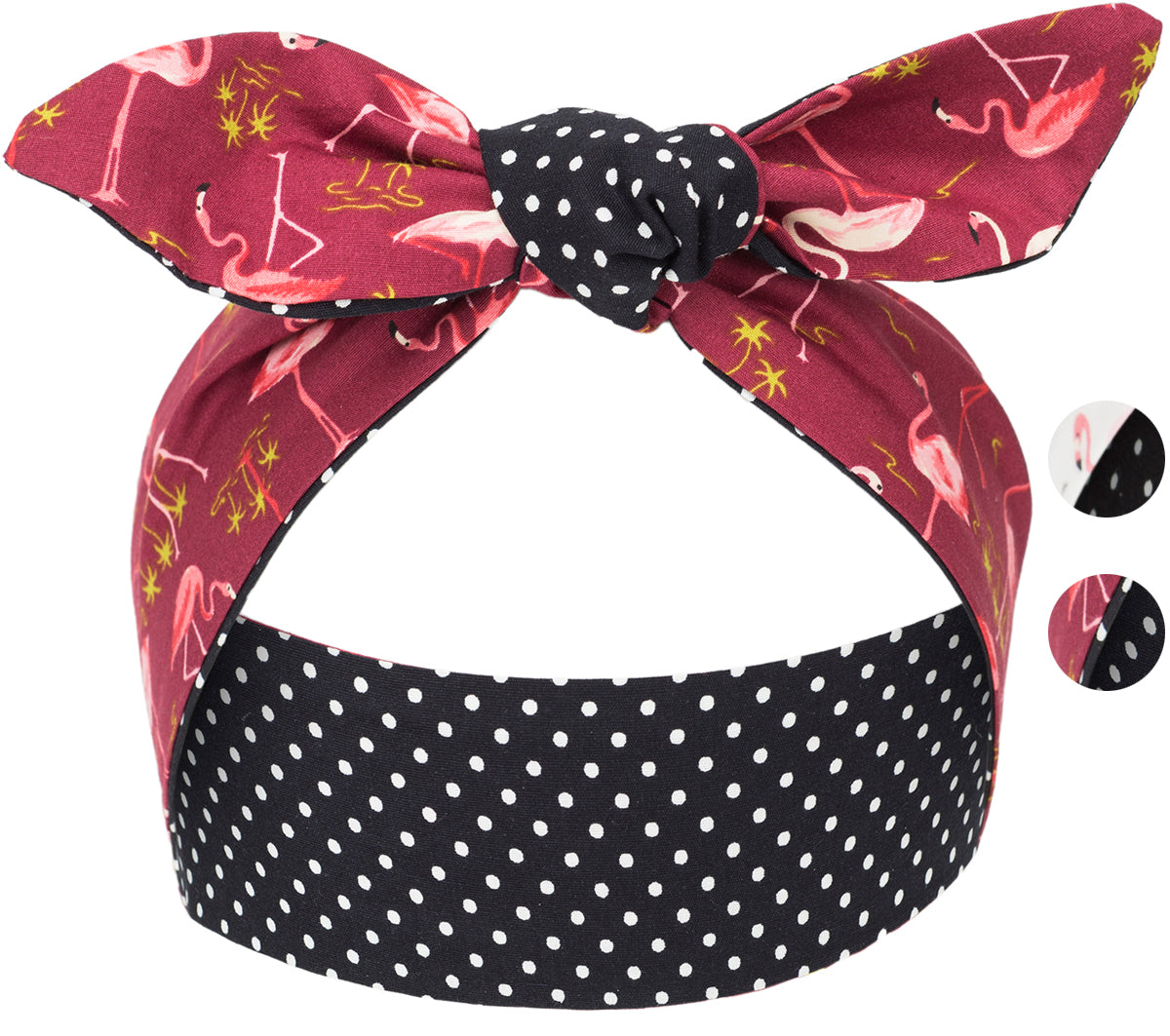 Kuestenluder_ELEJA_Tropical_FLAMINGO_Small_Polka_Dot_HAARBAND_Hair_Band_GalerieZGTR0ZTtXEukv