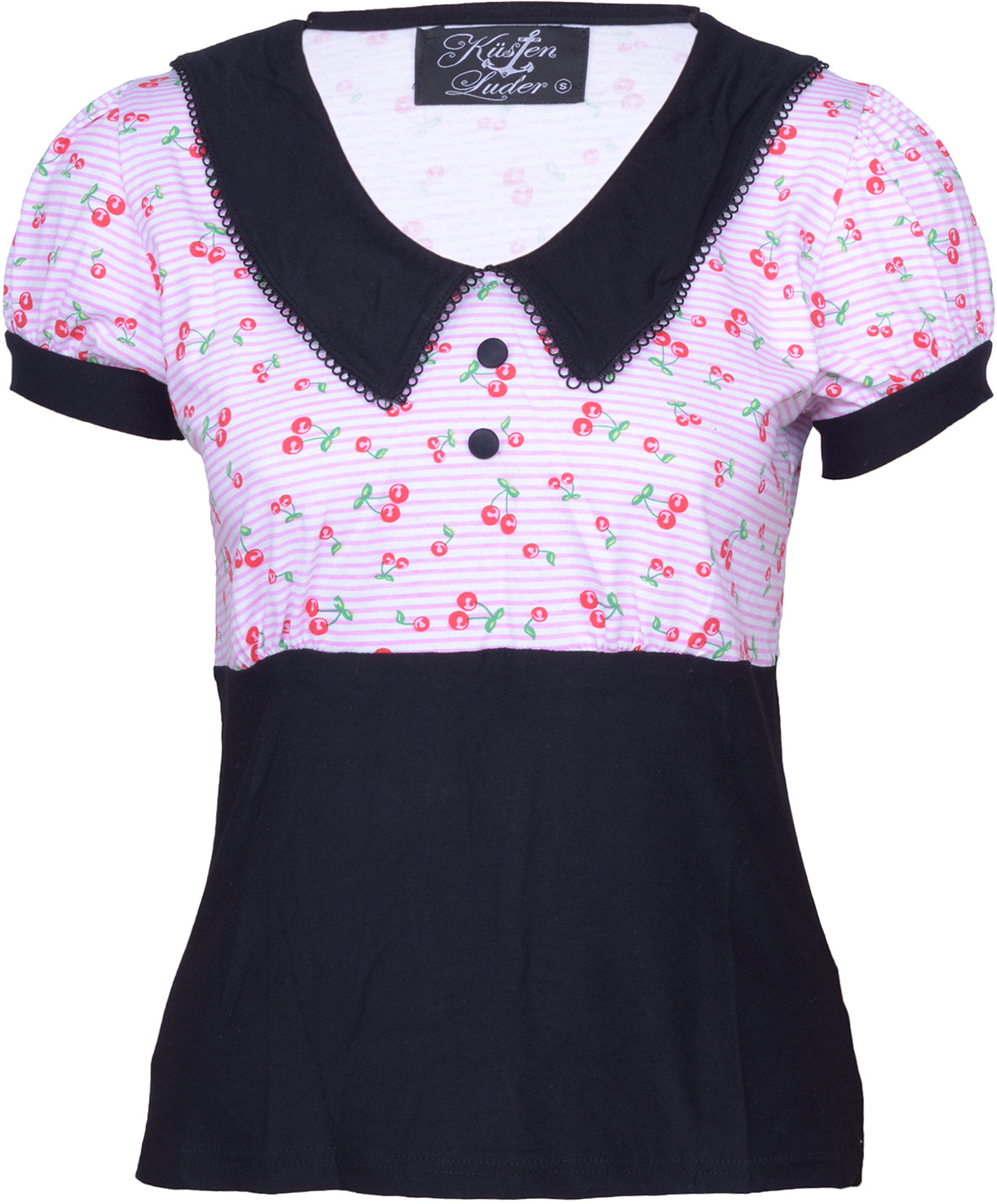 Kuestenluder_ELISE_Striped_CHERRY_Kirschen_COLLAR_ShirtclAAUunRuFz4V